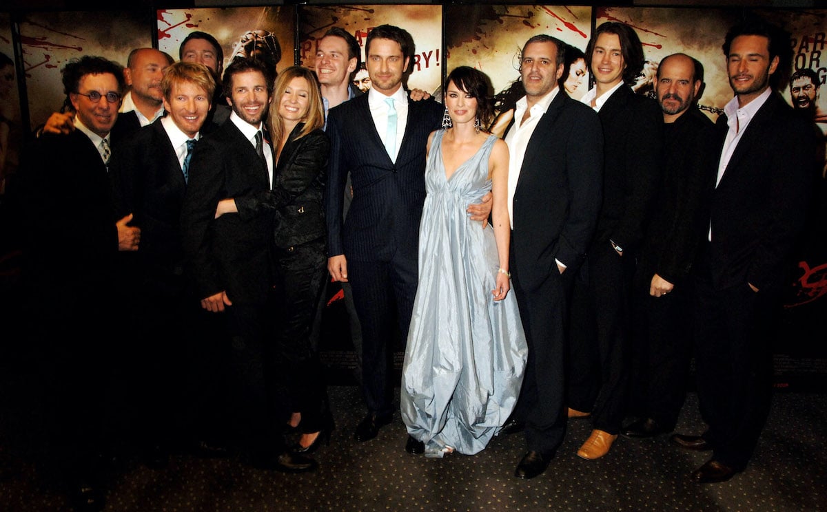 '300' Cast members at the UK movie premiere