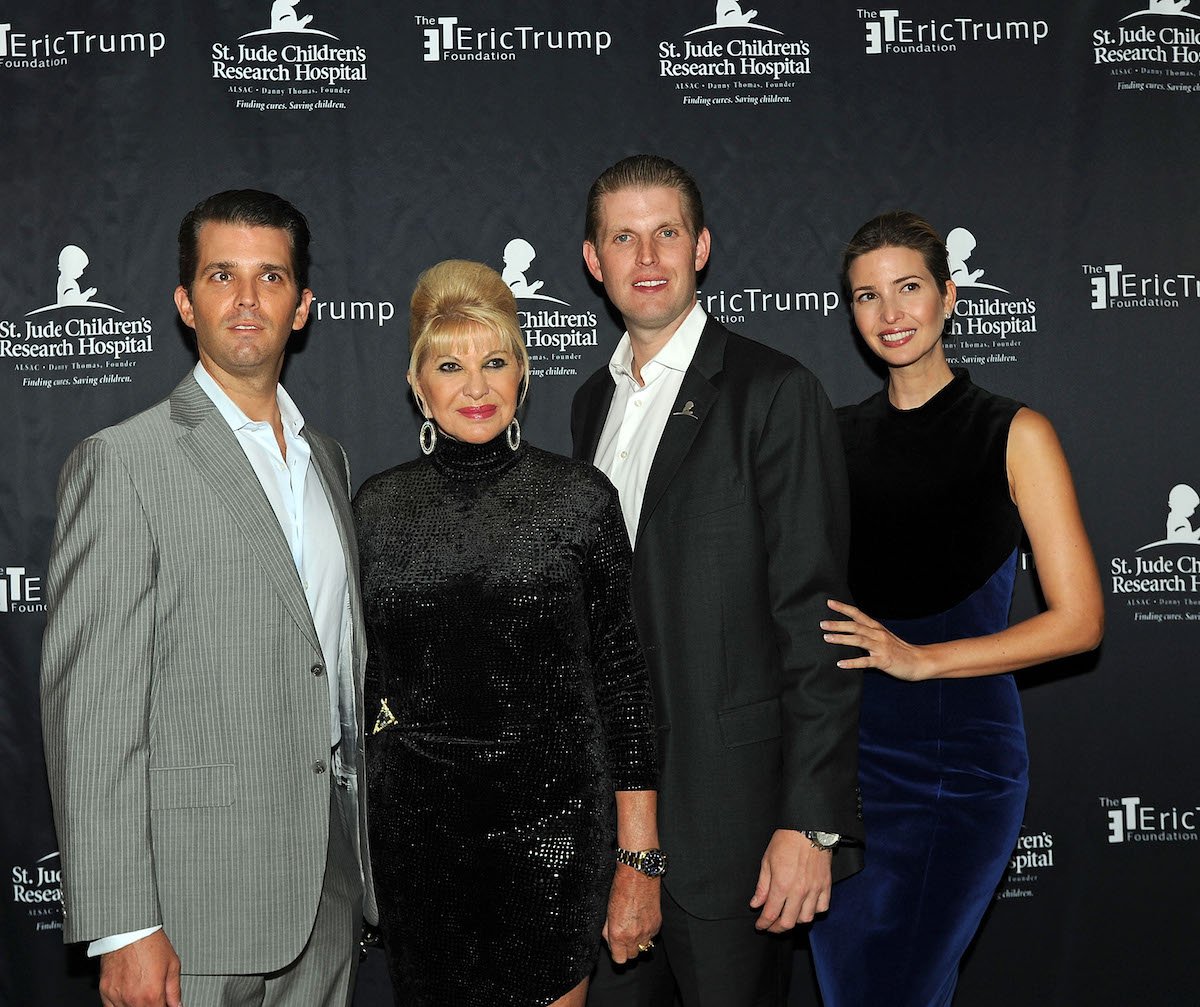 Donald Trump Jr., Ivana Trump, Eric Trump, and Ivanka Trump