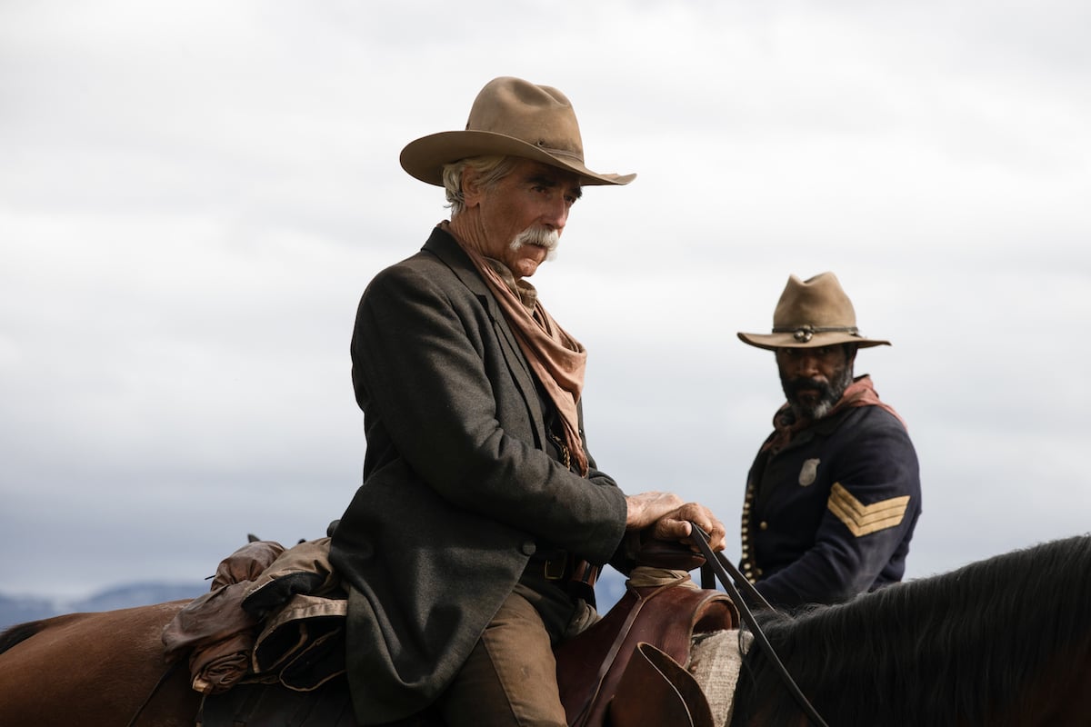 1883 Sam Elliott And Lamonica Garrett Still Hang Out Since Finishing Yellowstone Prequel 6076