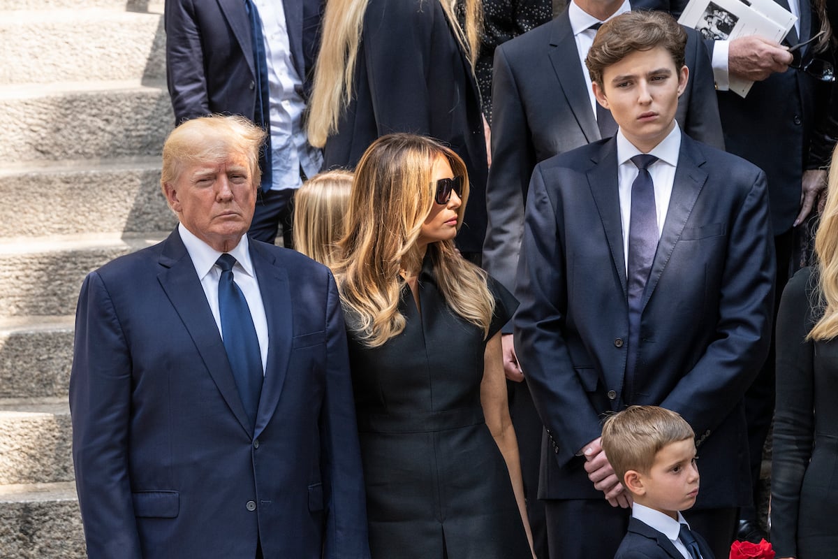 Barron Trump At Ivana'S Funeral