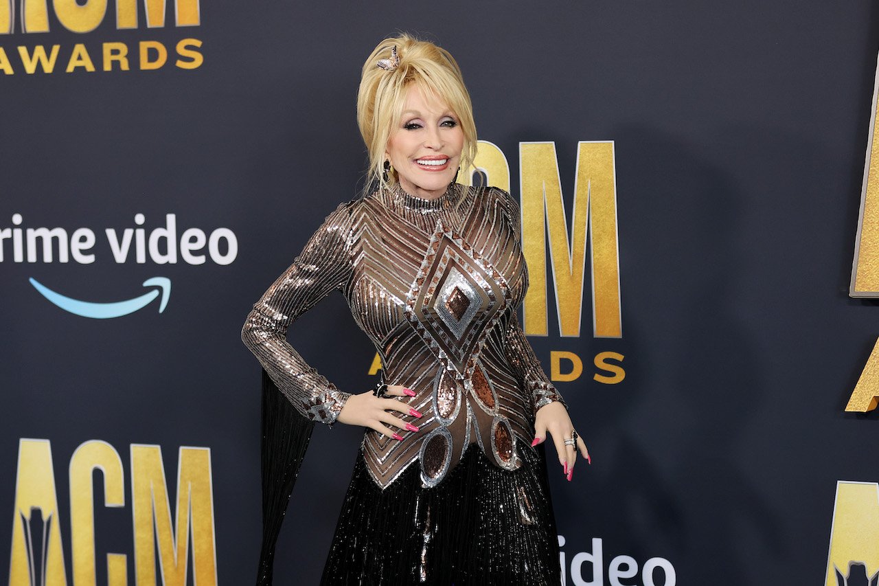 Dolly Parton, shown at the 57th Academy of Country Music Awards in 2022, isn't a dumb blonde