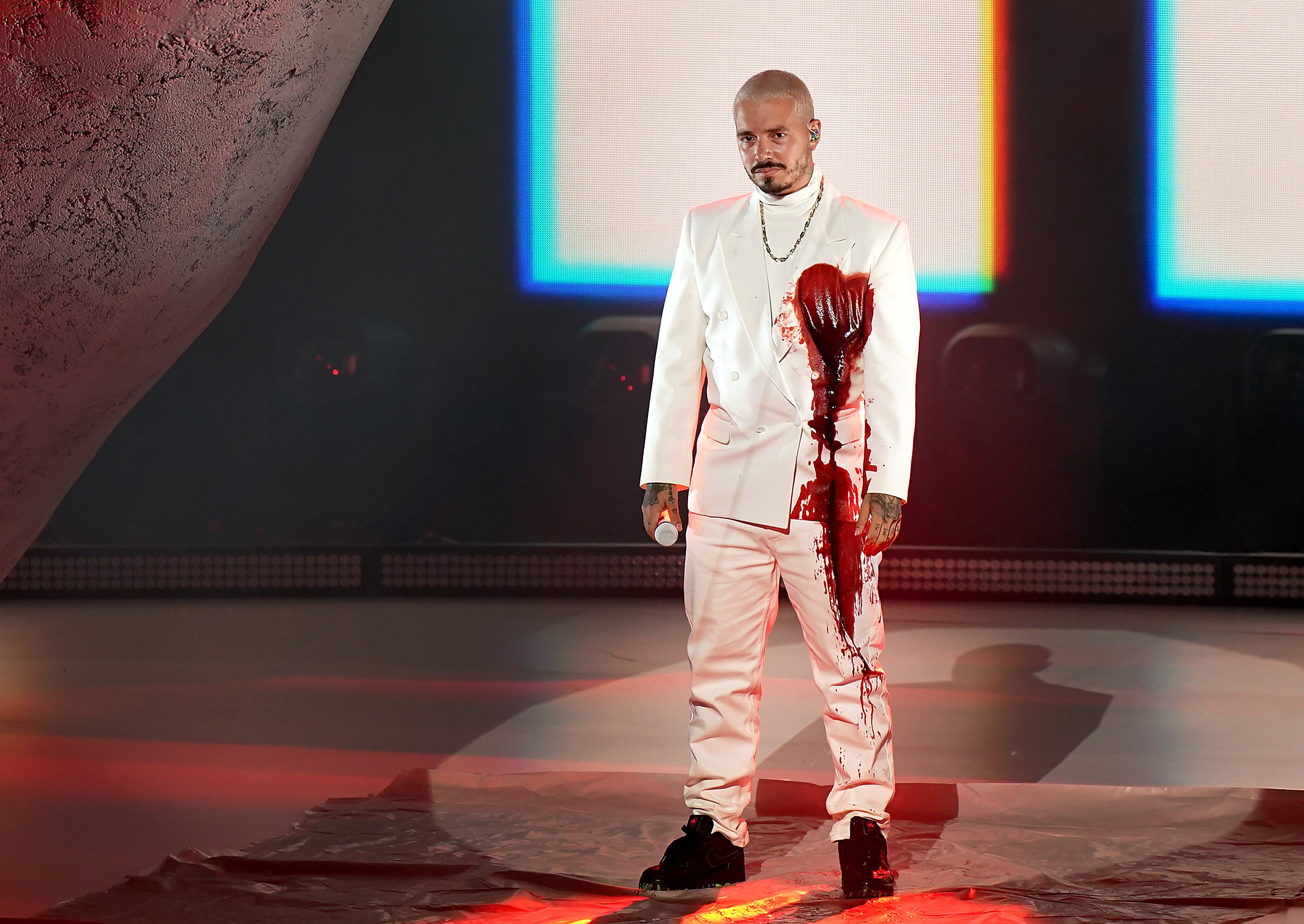 J Balvin performs at the 2020 Latin GRAMMY Awards