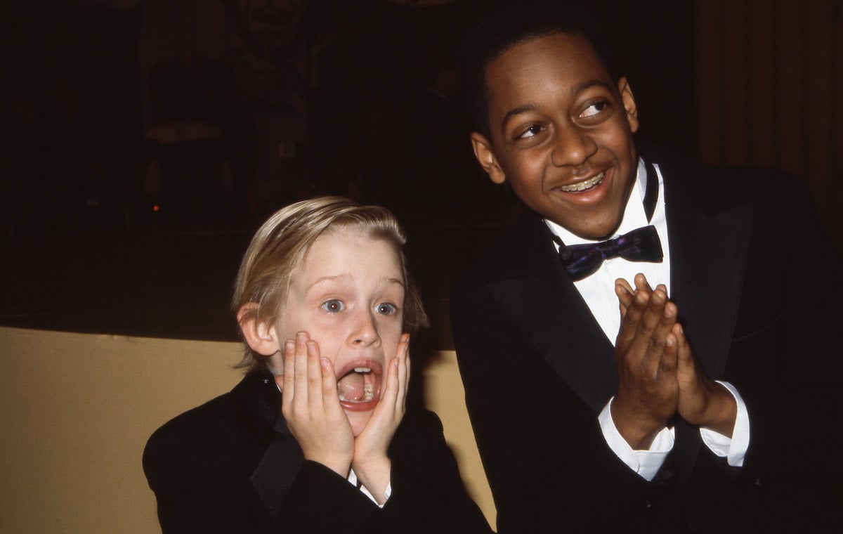 Macauley Culkin and Jaleel White at the 5th Annual American Comedy Awards in 1991