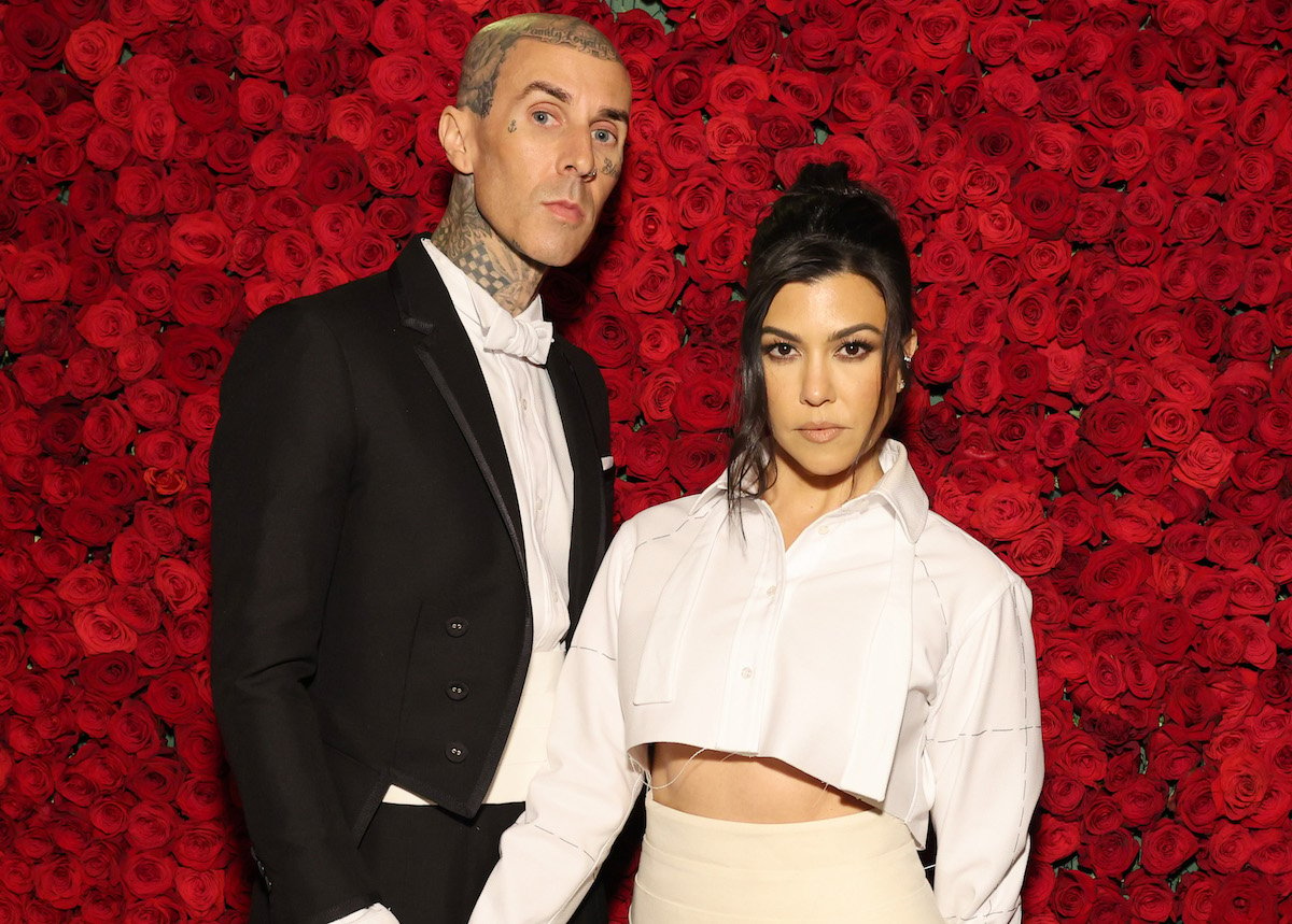 Kourtney Kardashian and Travis Barker, who decided to share the last name Barker after their wedding.