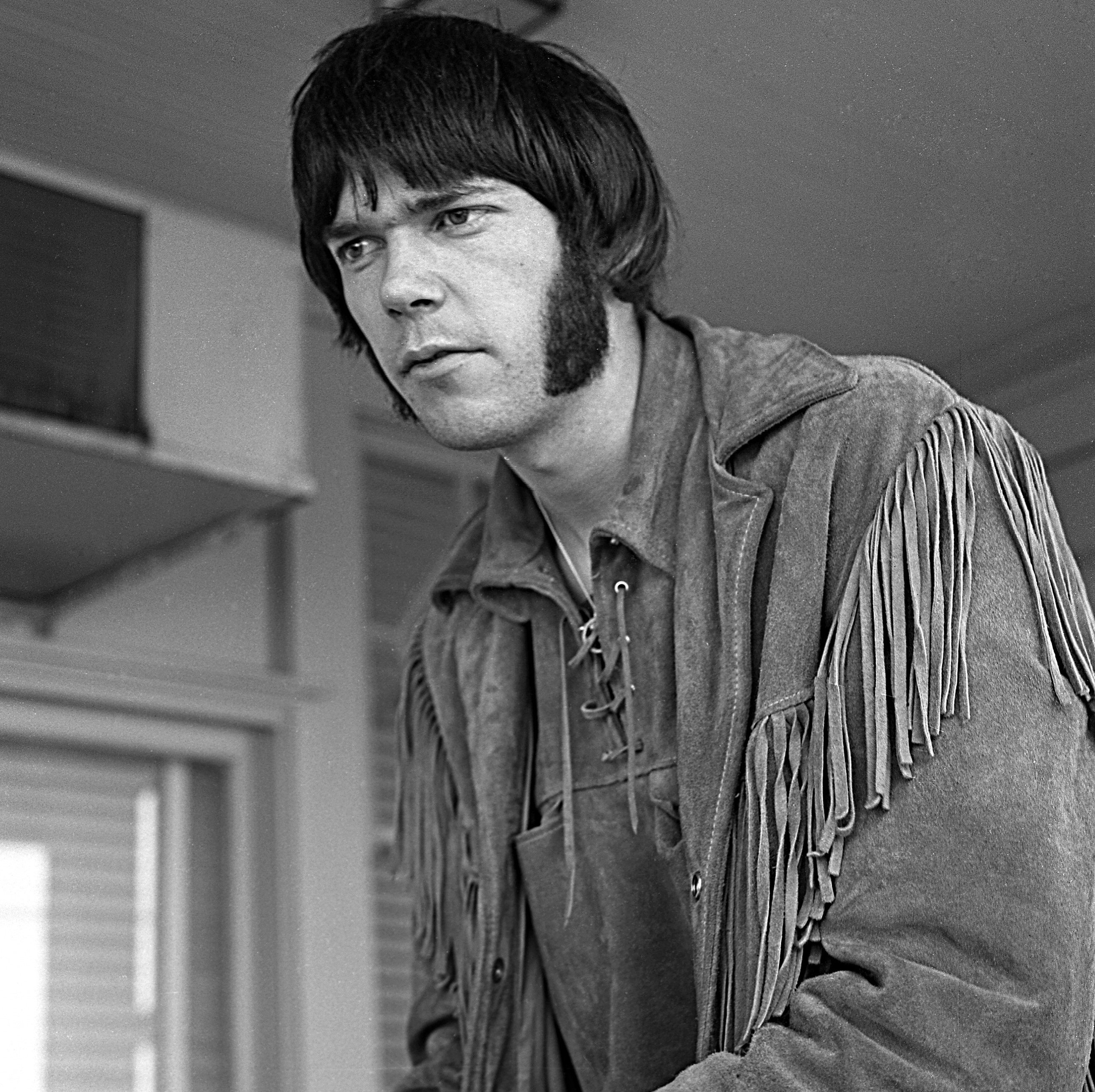 Neil Young wearing side burns