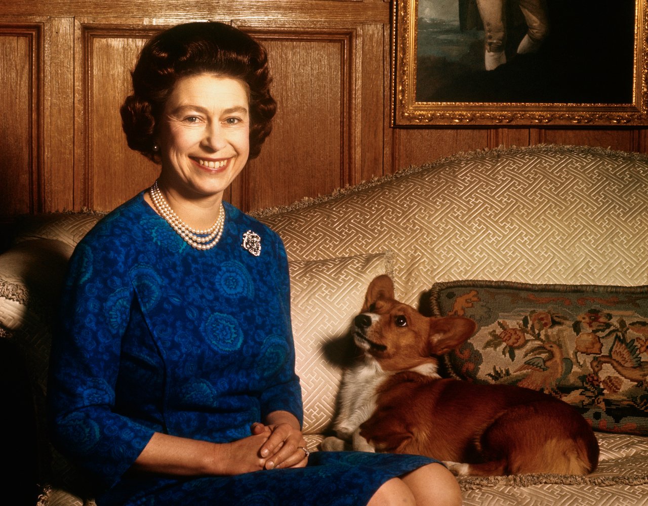 Queen Elizabeth II, pictured with a pet corgi c. 1970, owned a few corgis that would attack.