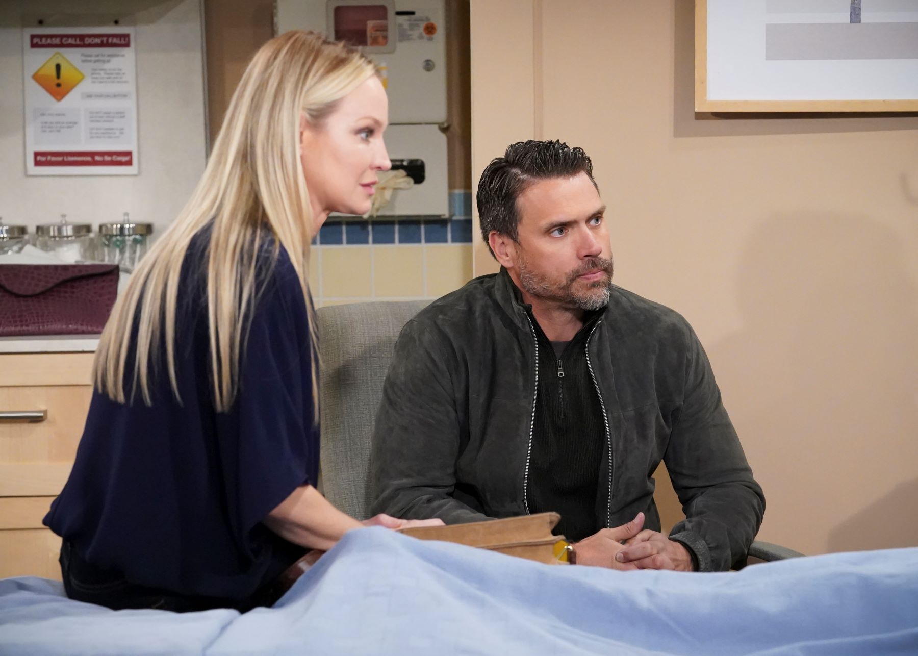 Sharon Case as Sharon Newman and Joshua Morrow and Nick Newman on 'The Young and the Restless'