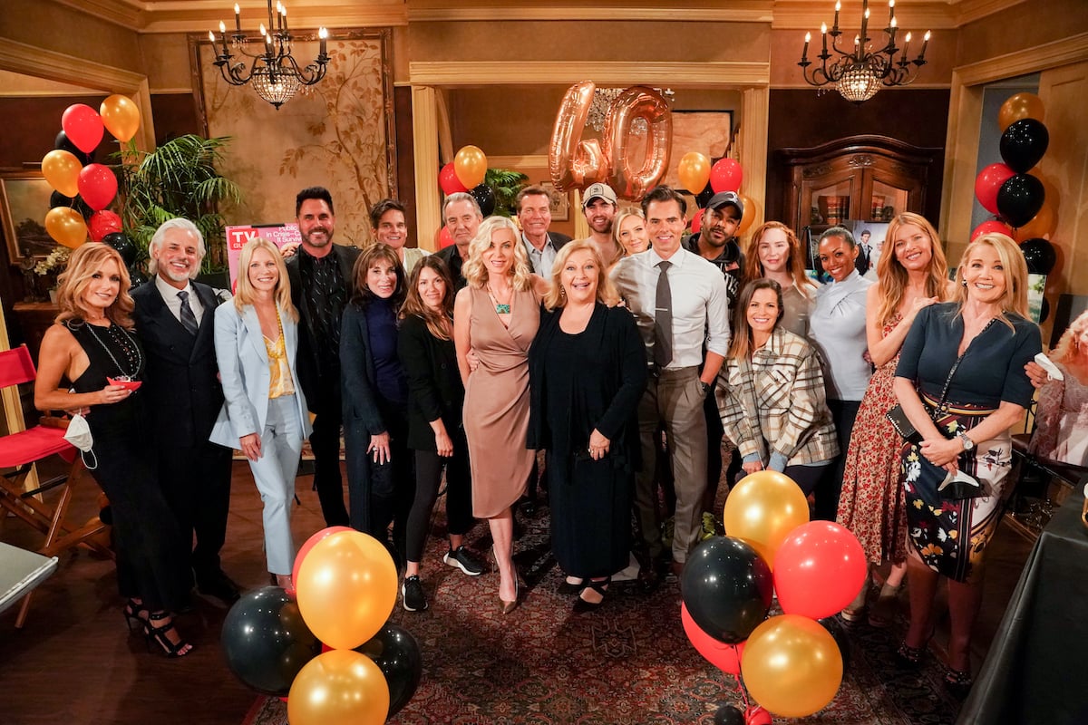 The cast of The Young and the Restless celebrates Eileen Davidson and Beth Maitland's 40th anniversary