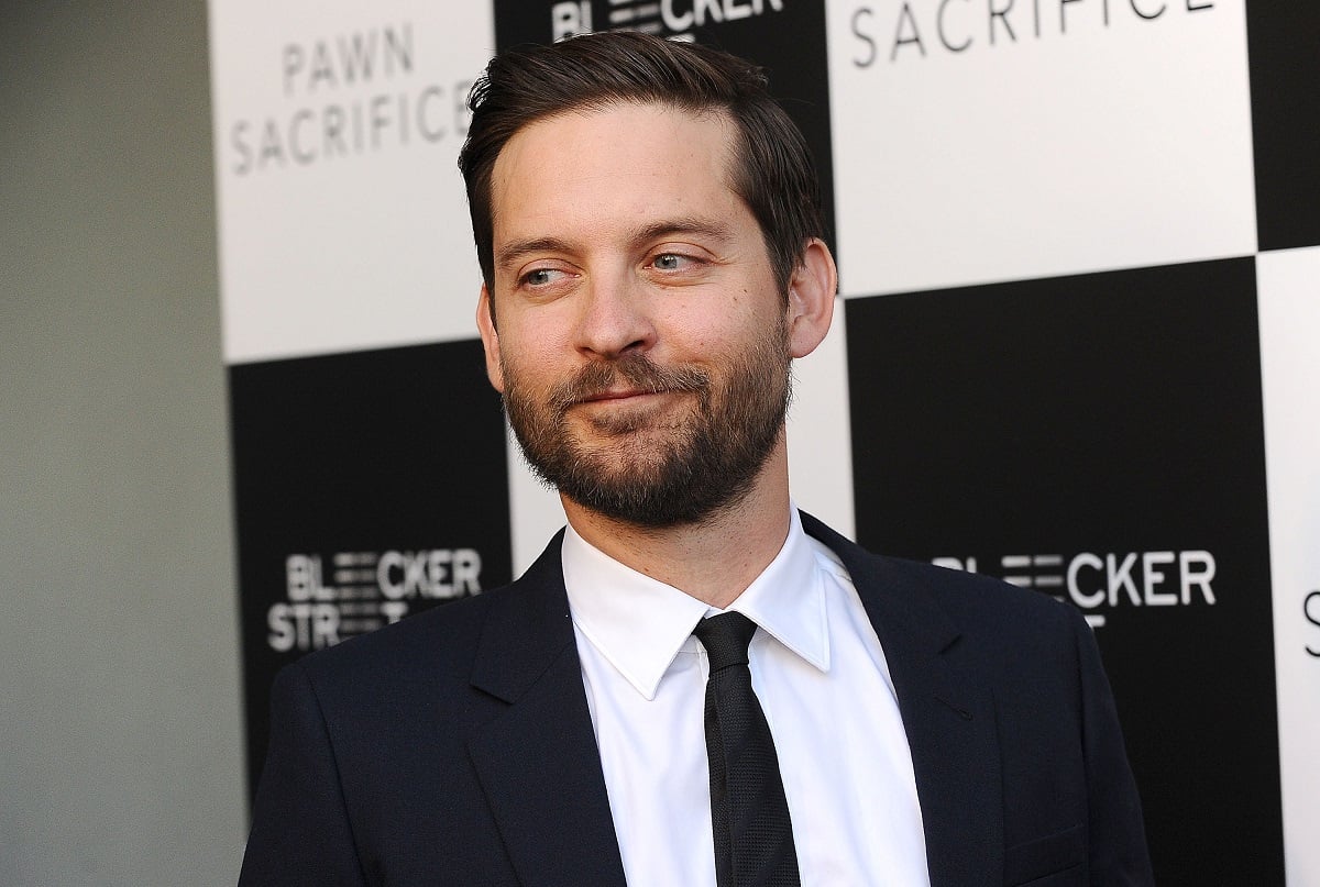 Tobey Maguire at the premiere of 'Bleecker Street' media's 'Pawn Sacrifice.'