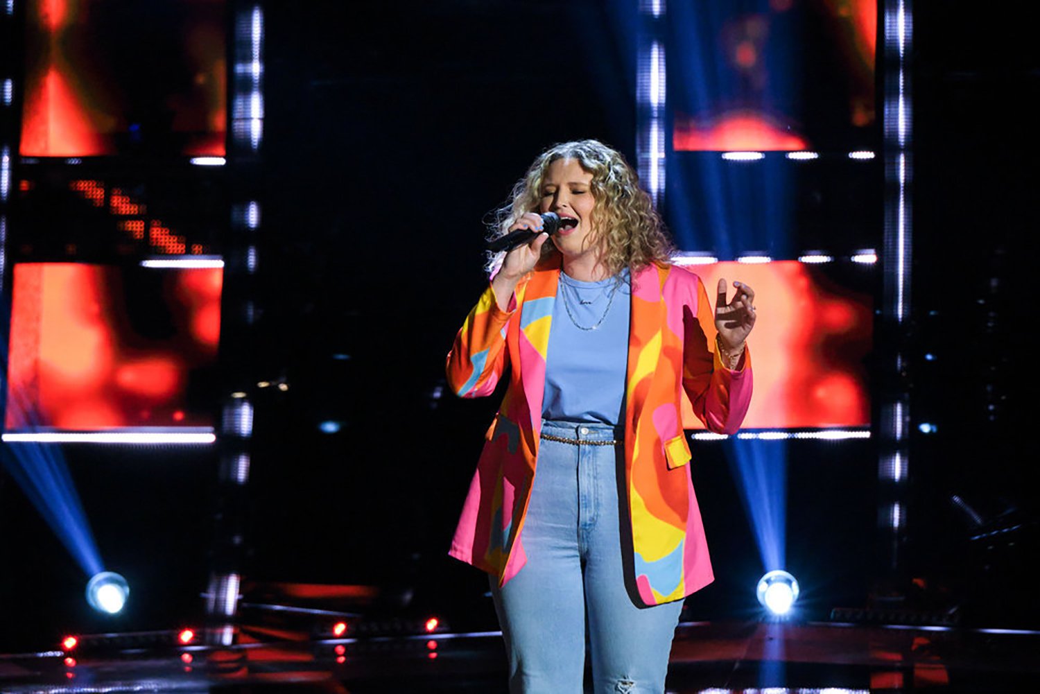 Kate Kalvach on The Voice Season 22 Episode 1