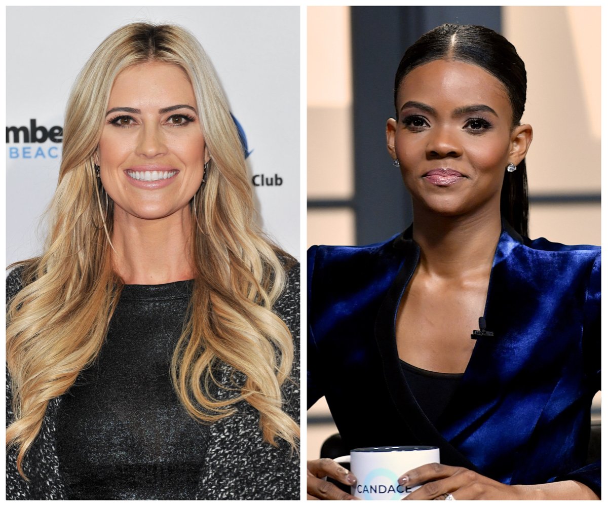 Side by side photos of Christina Hall and Candace Owens. The reality star supported Owens' documentary, "The Greatest Lie Ever Sold."