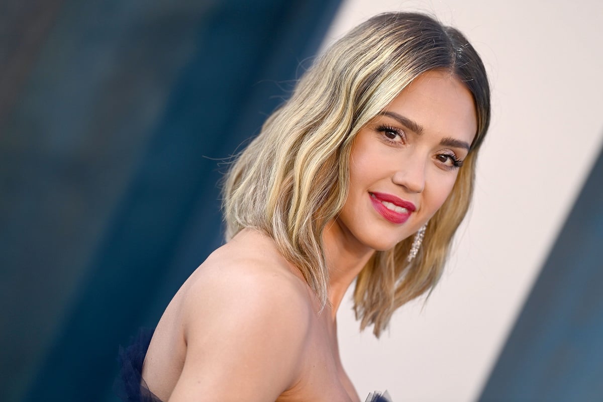 Jessica Alba at the Vanity Fair Oscar party.