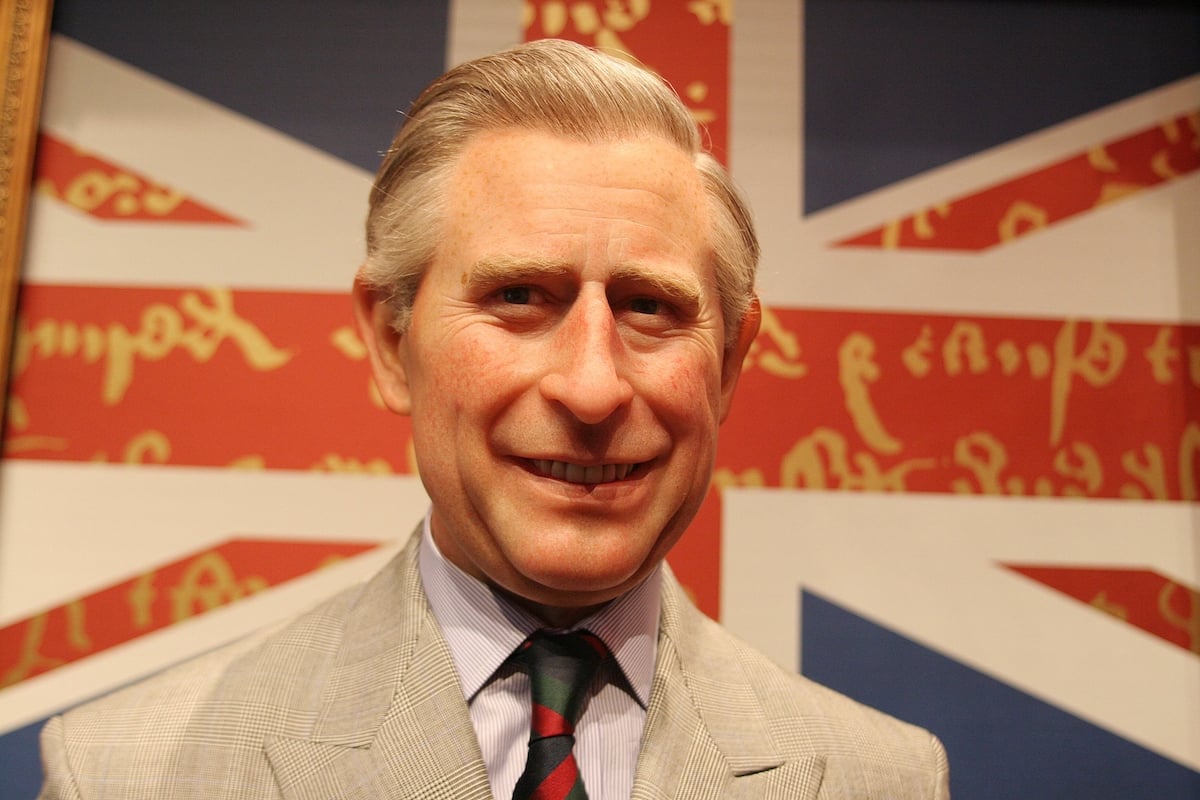 A wax figure of King Charles III.