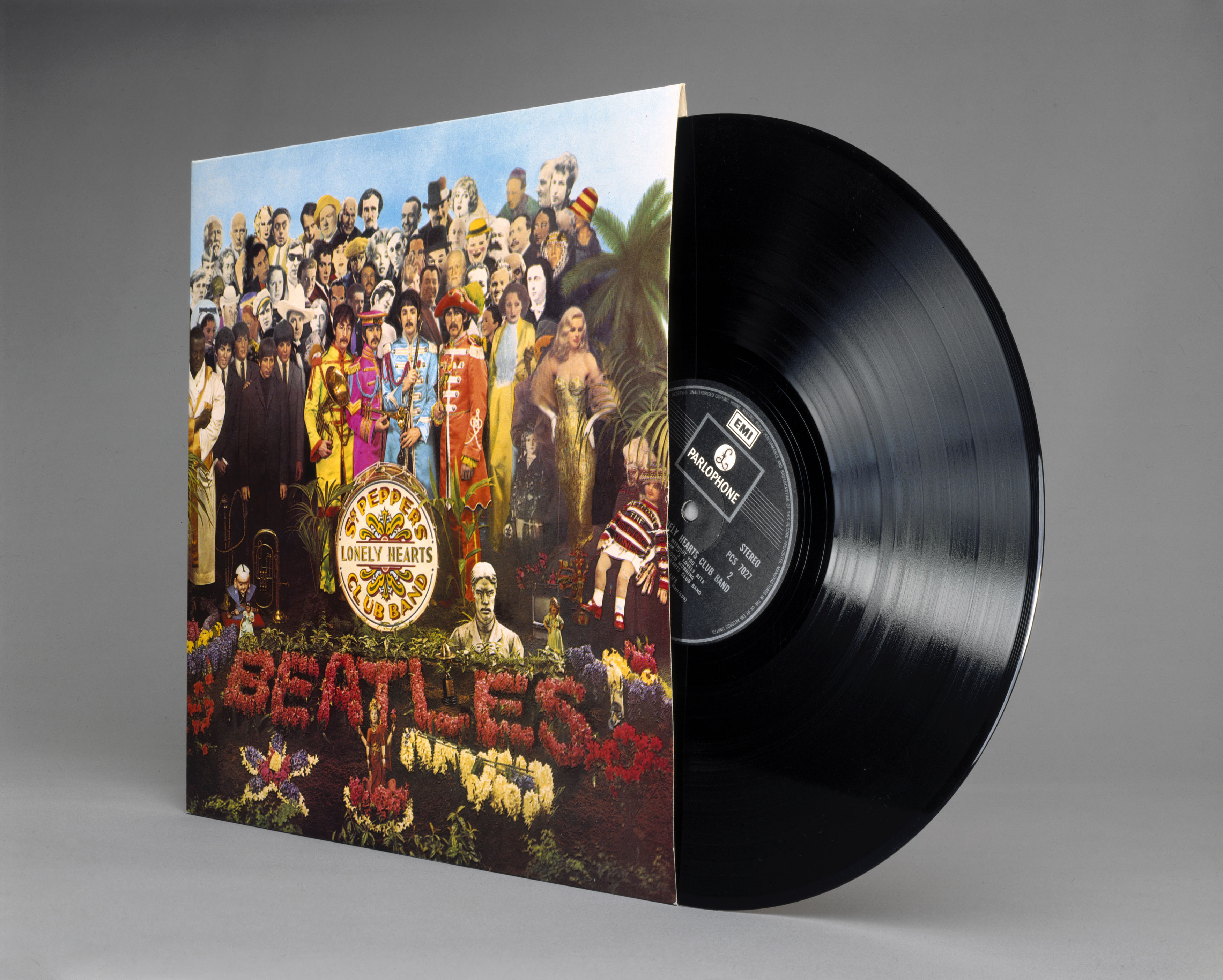 A vinyl copy of The Beatles' 'Sgt. Pepper’s Lonely Hearts Club Band'