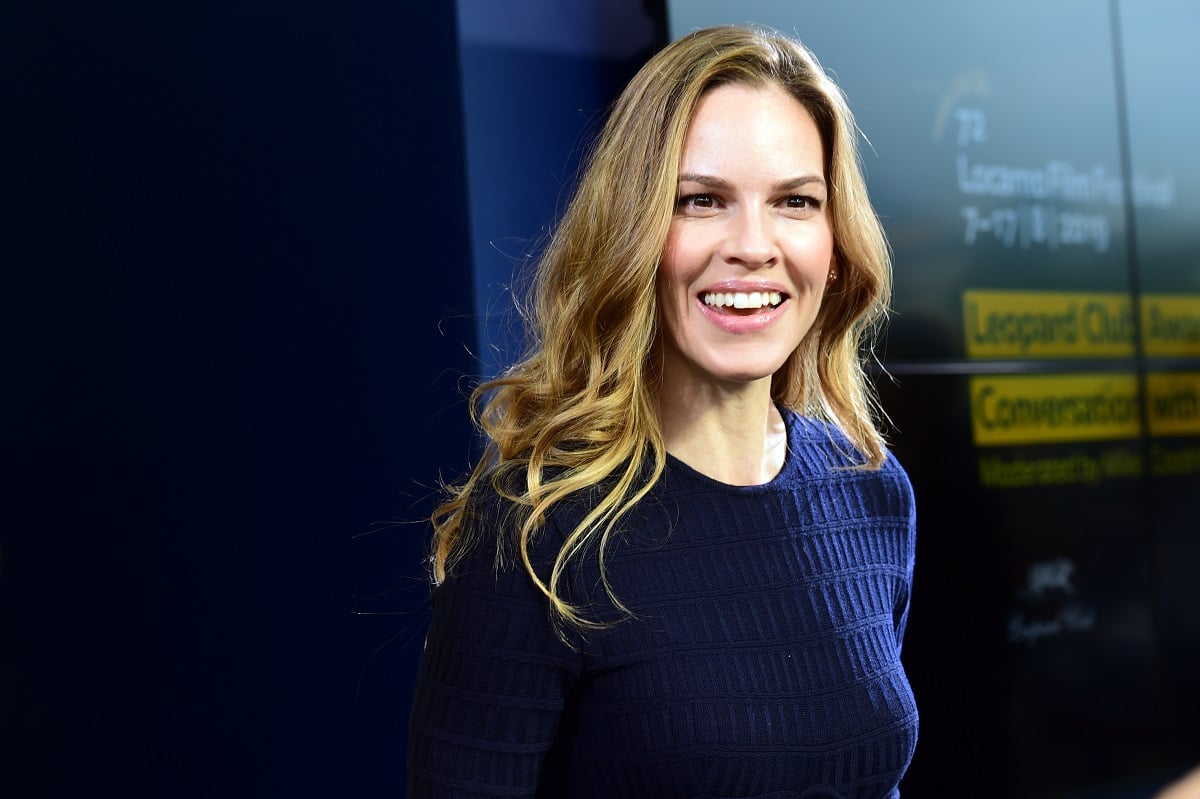 Hilary Swank at the Locarno Film Festival.