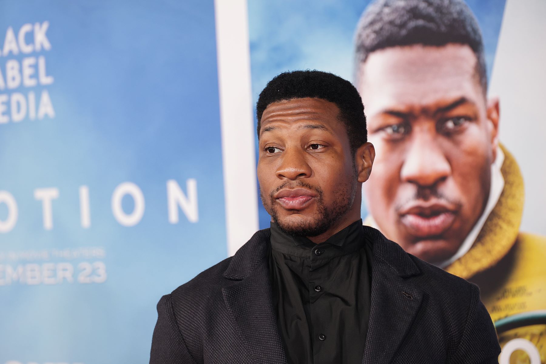 Jonathan Majors at the Los Angeles 'Devotion' premiere at the Regency Village Theatre