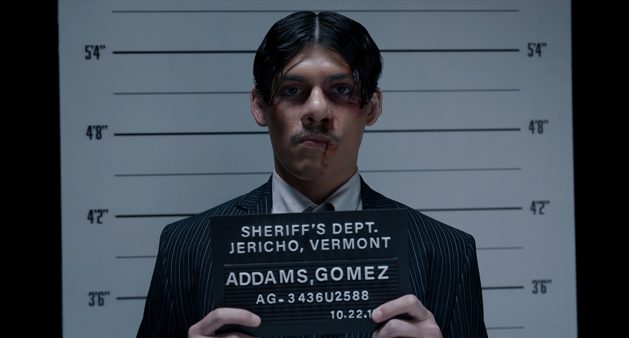 Lucius Hoyos as Gomez Addams in 'Wednesday' series.