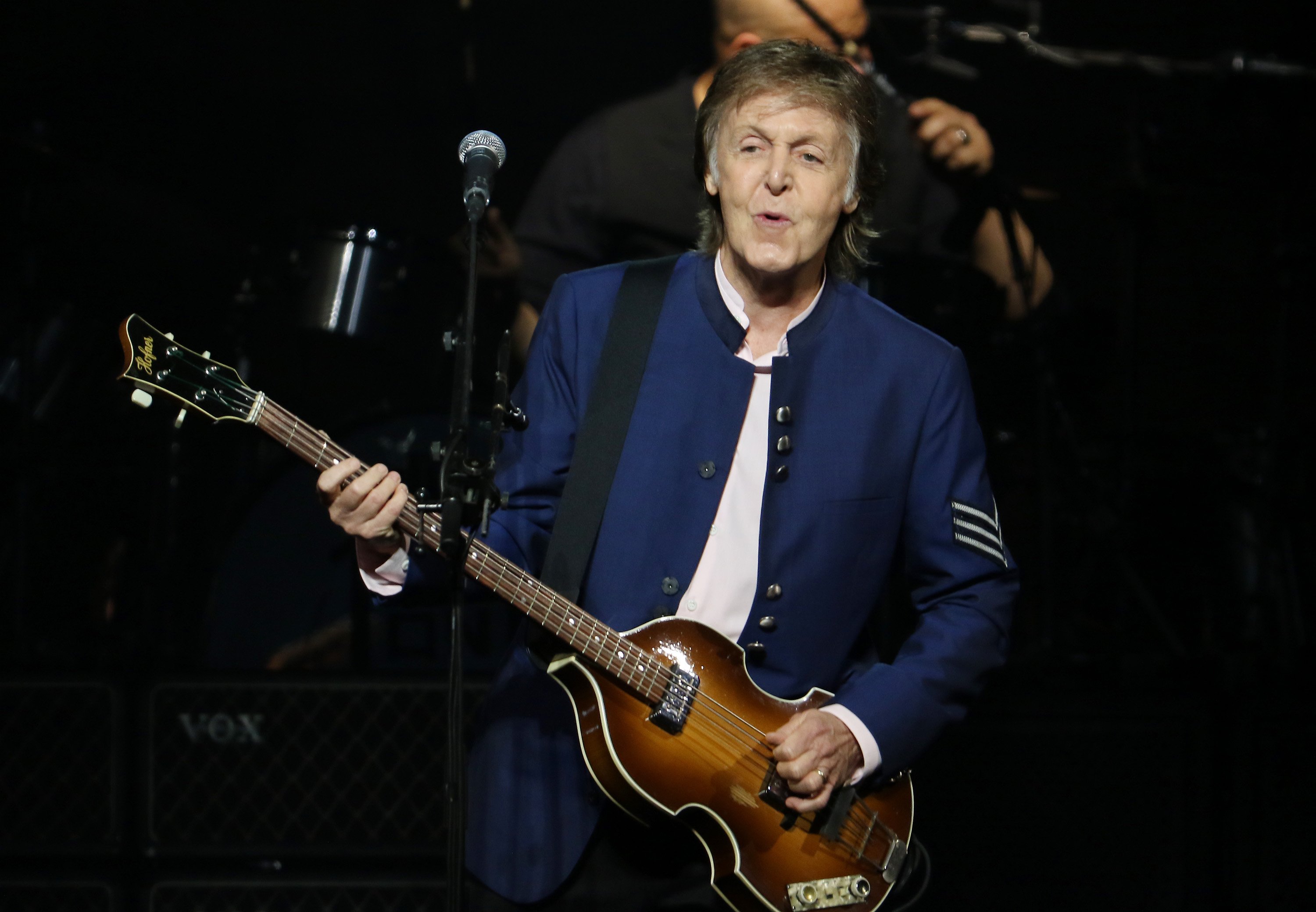 Paul McCartneyh performs at the American Airlines Arena in Miami, Florida