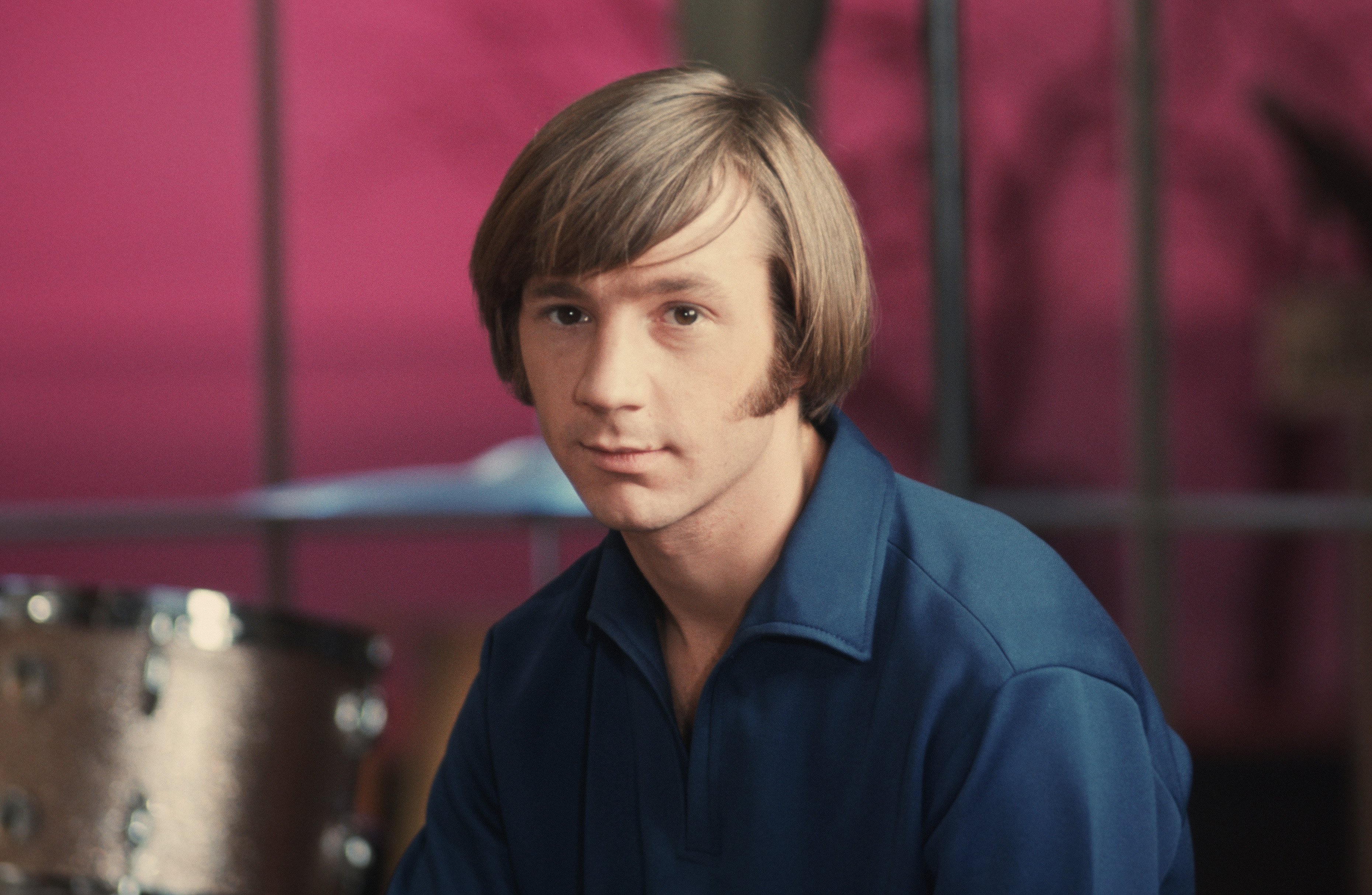 The Monkees' Peter Tork wearing blue