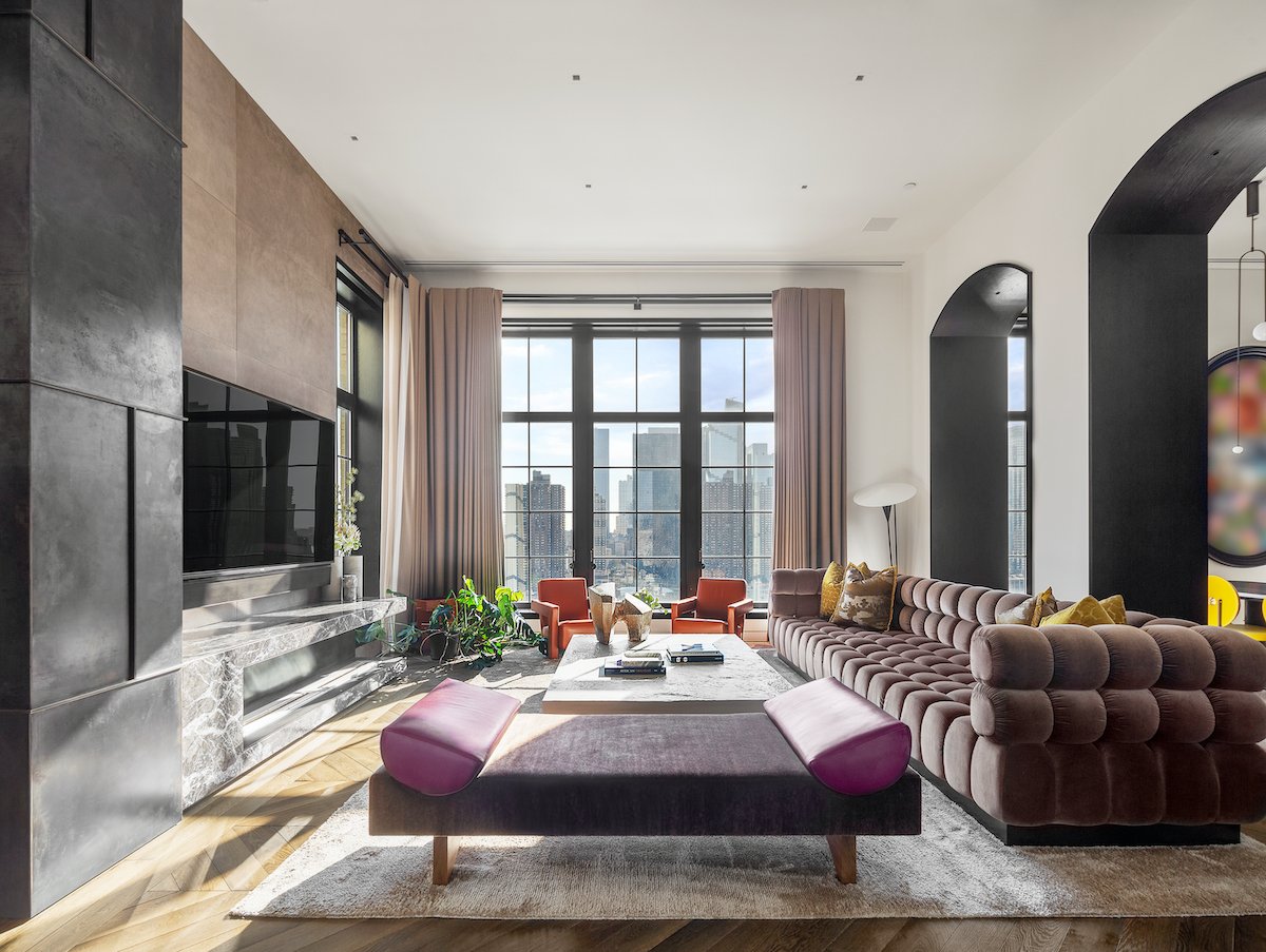 Living room in 'The Daily Show' host's Trevor Noah's Manhattan apartment 