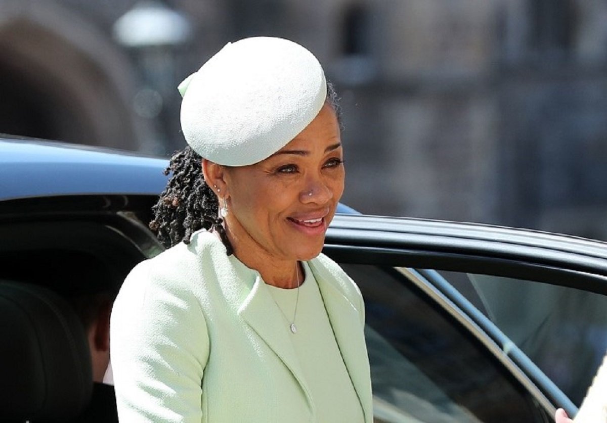 Meghan Markle's mother Doria Ragland, whose body language to Meghan's father Thomas Markle on her own wedding day, arrives at St. George's Chapel at Windsor Castle before the wedding of Prince Harry to her daughter