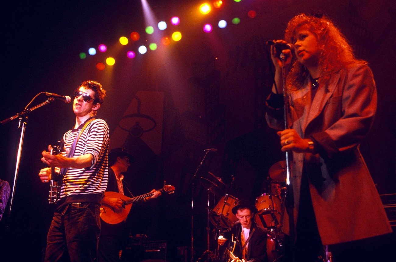 Shane Macgowan of The Pogues with Kirsty Maccoll in 1988.