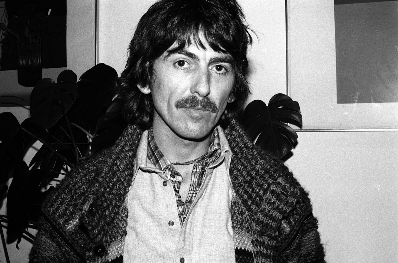 George Harrison with a jacket on in 1978.