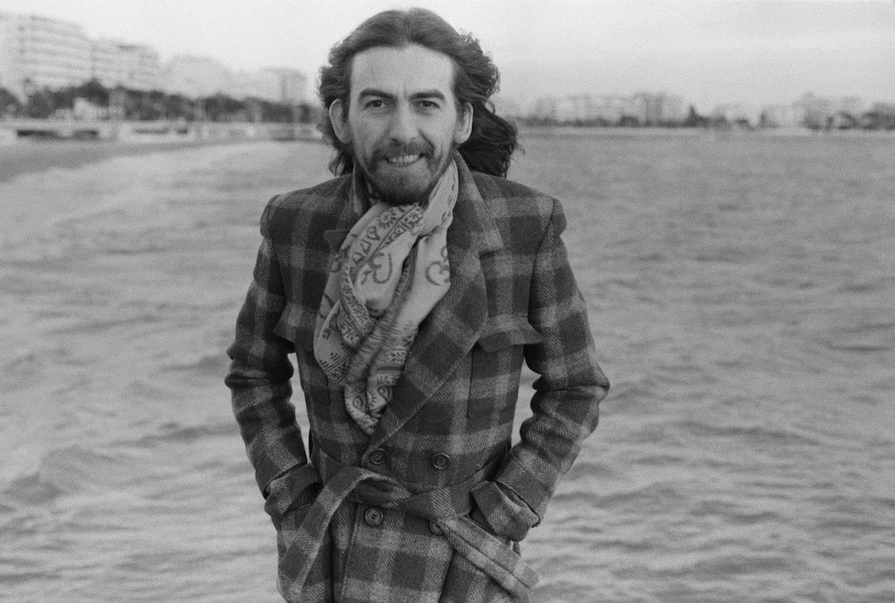 George Harrison in Cannes, France, 1976.