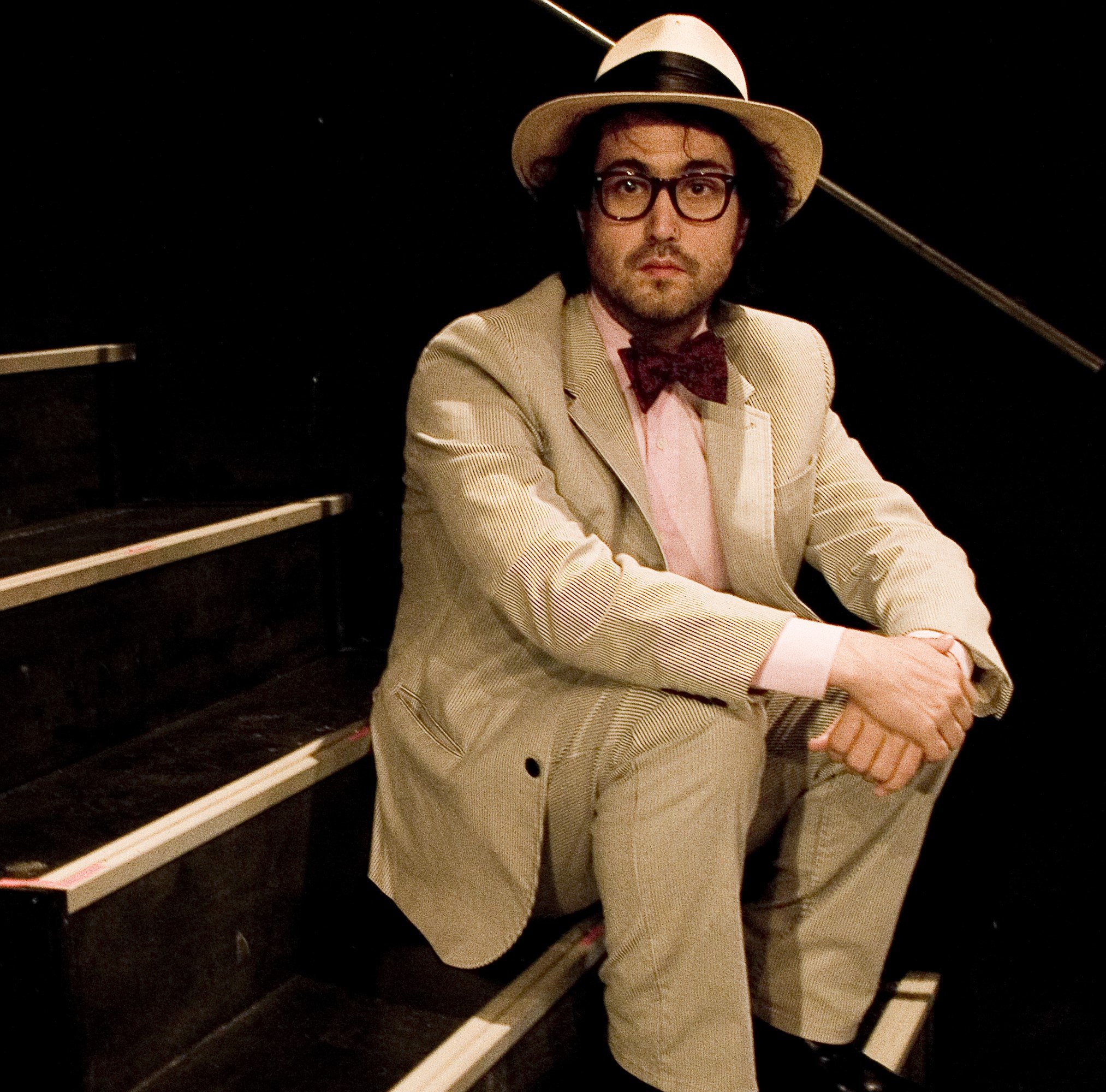 John Lennon's son, Sean Ono Lennon, wearing a suit