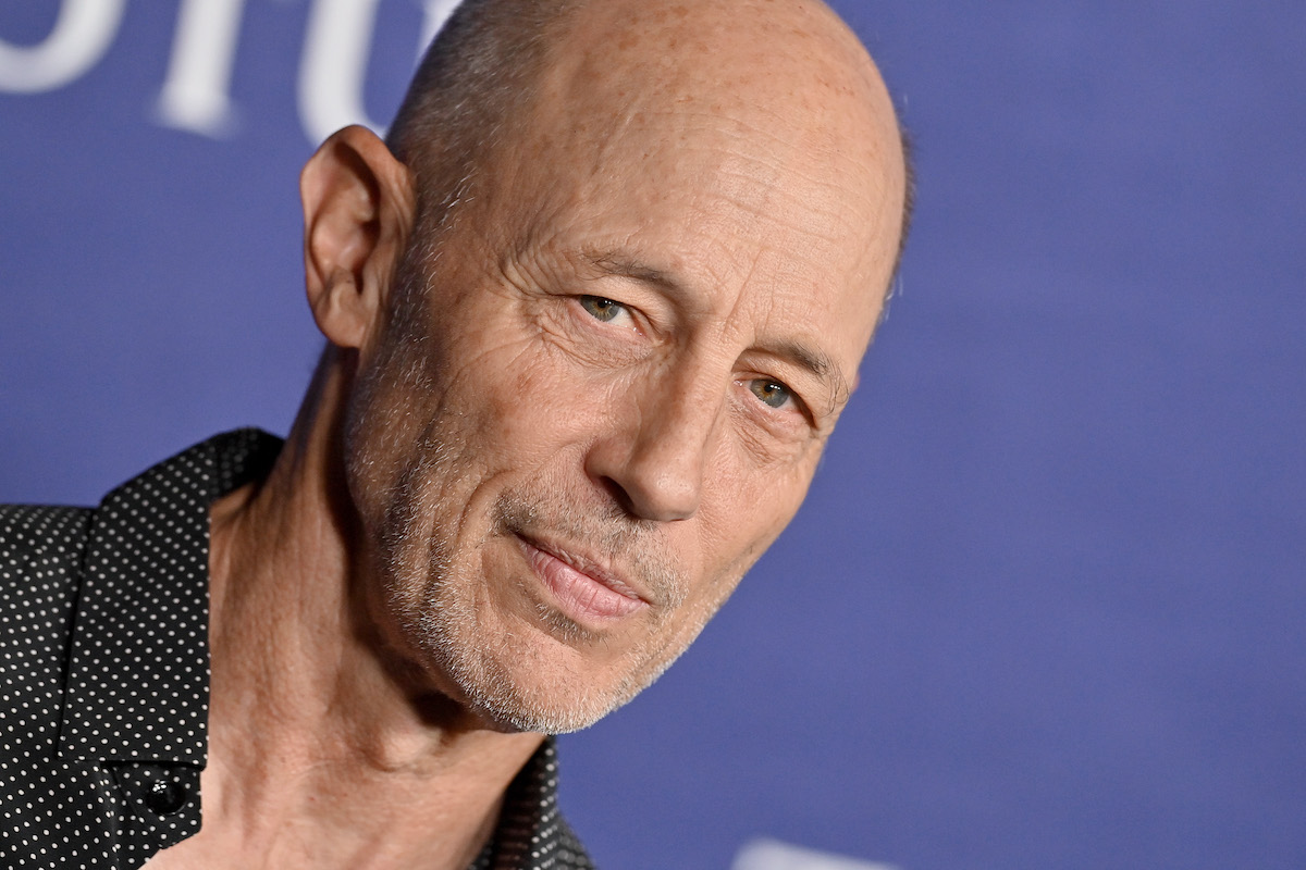 Jon Gries attends the LA Season 2 Premiere of HBO Original Series "The White Lotus" in a polka dot shirt