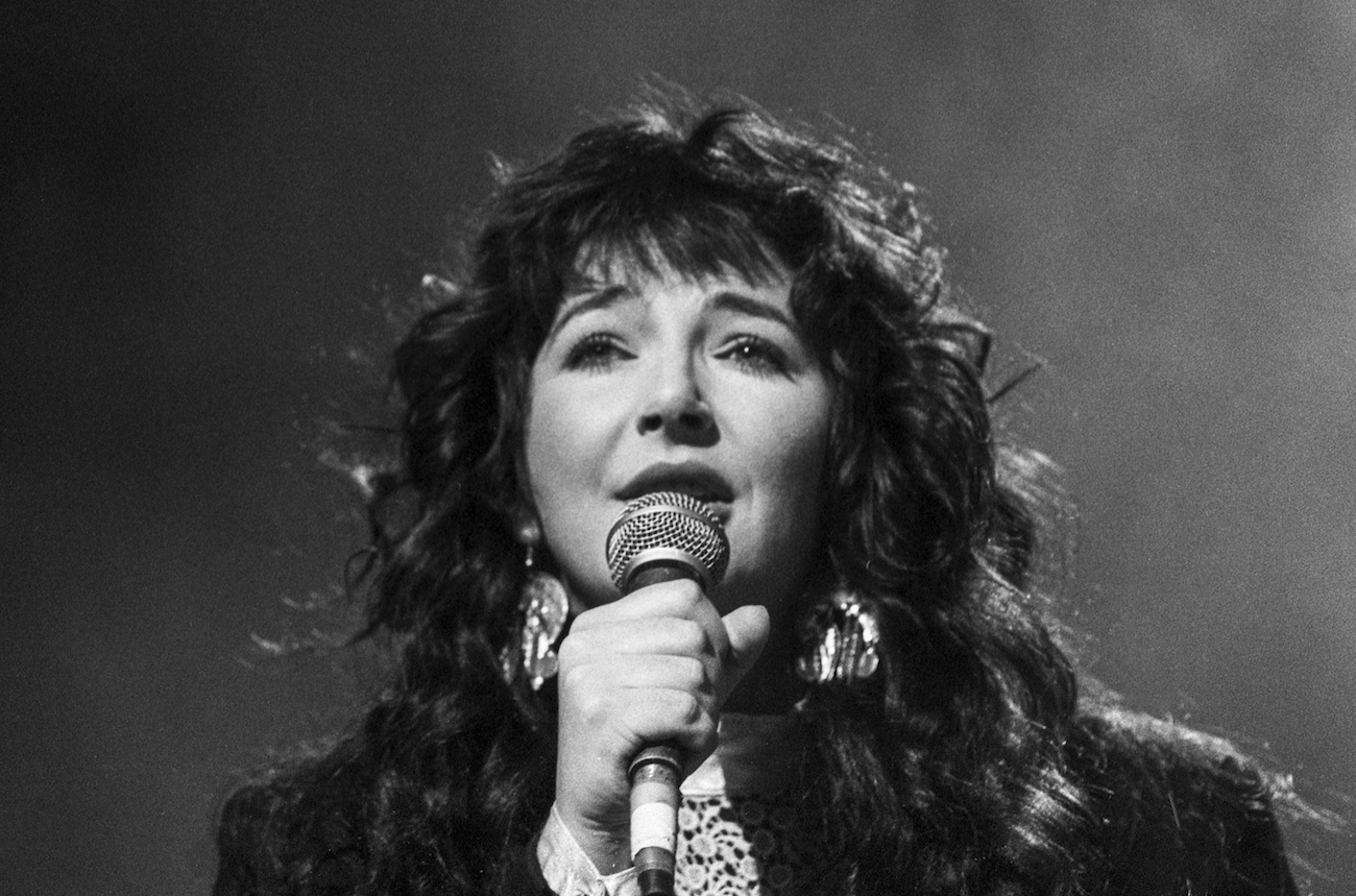 Kate Bush performing at the Secret Policeman's Ball in 1987.