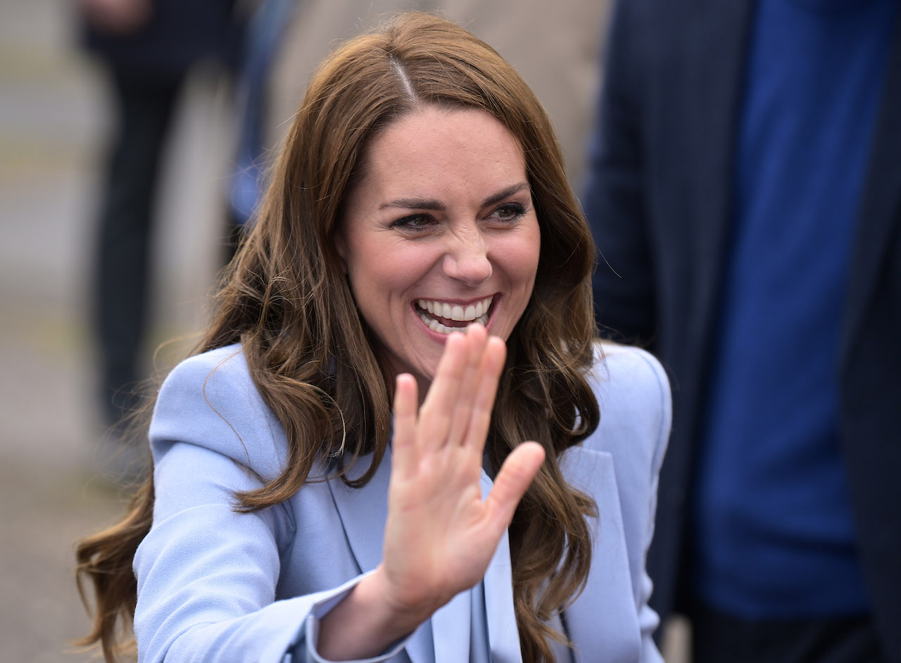 Kate Middleton, Princess of Wales pictured during her visit to Carrickfergus on October 6, 2022 in Carrickfergus, Northern Ireland.