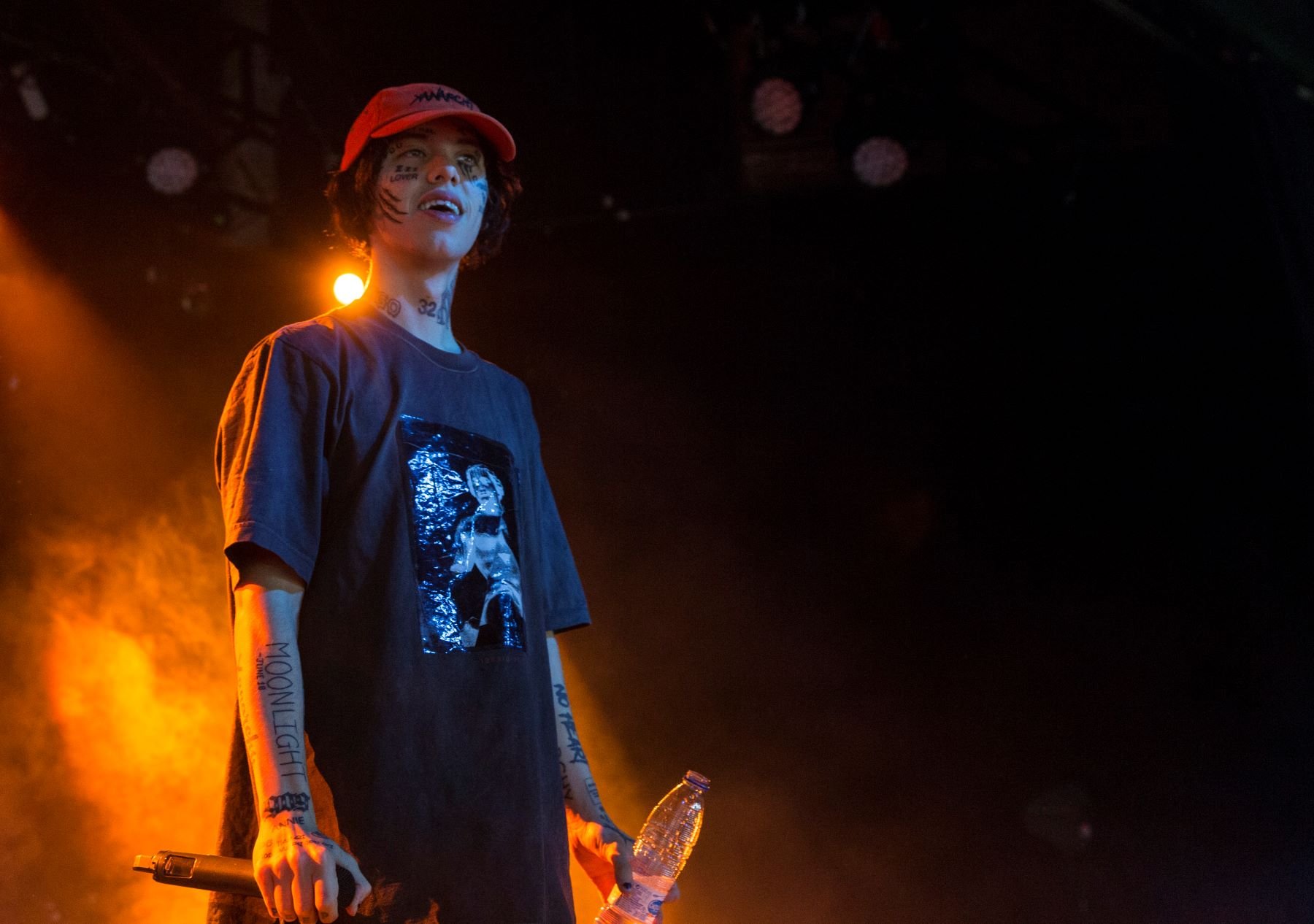 Rapper Lil Xan/Diego performing at La Riviera in Madrid, Spain