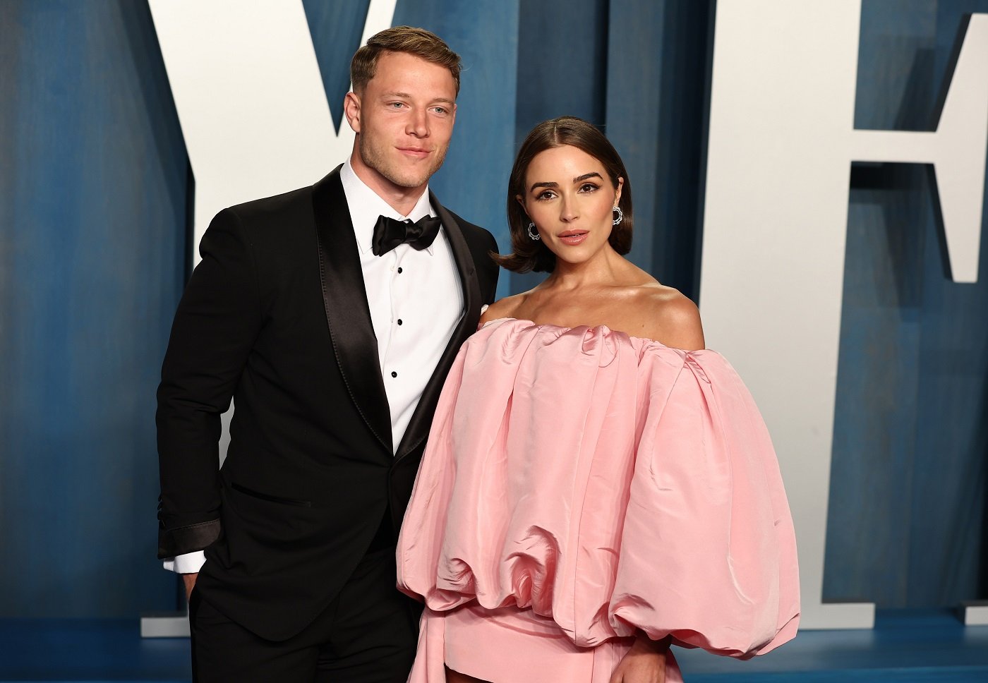 Olivia Culpo applauds Christian McCaffrey's monster game