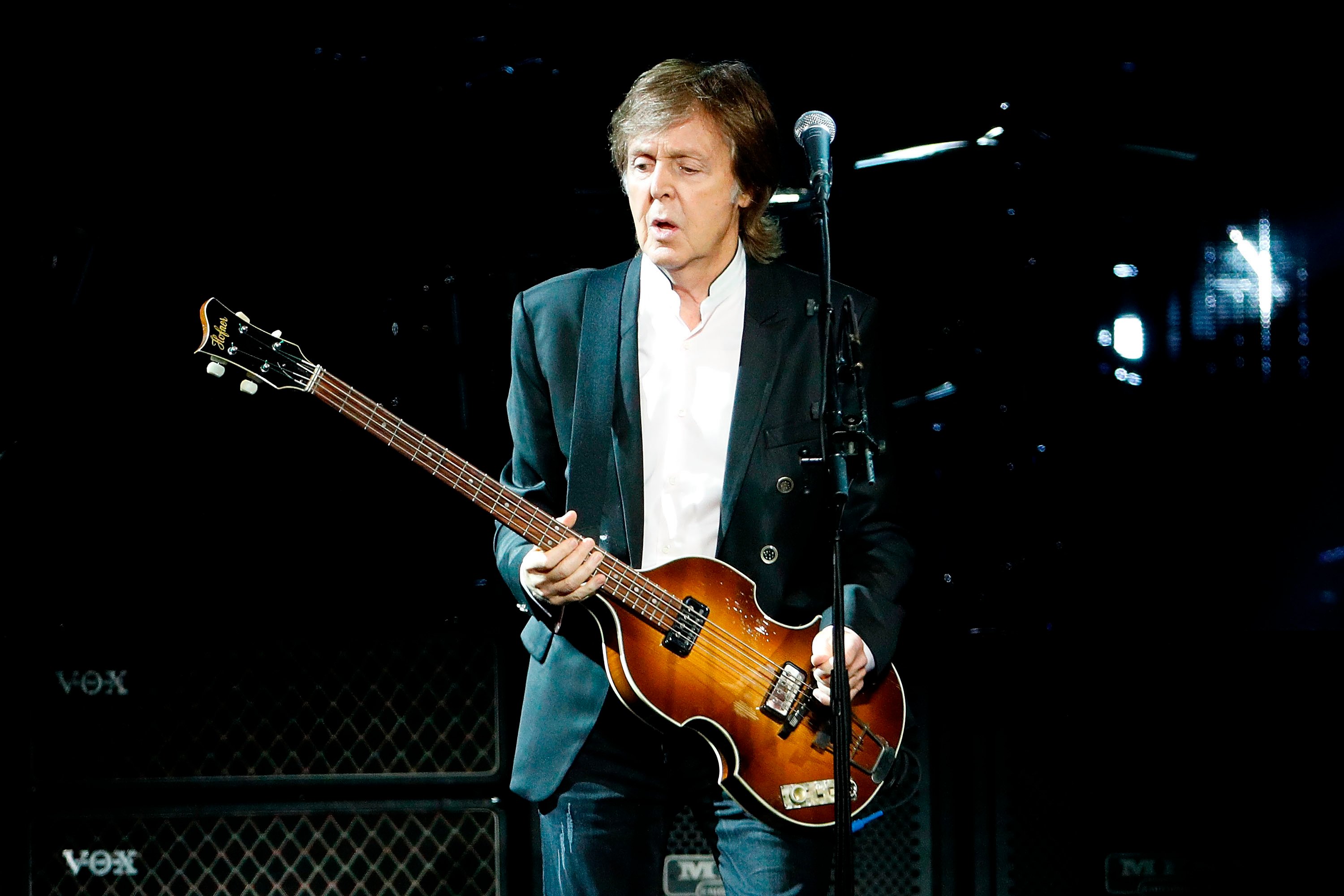 Paul McCartney performs at the Barclays Center in New York City