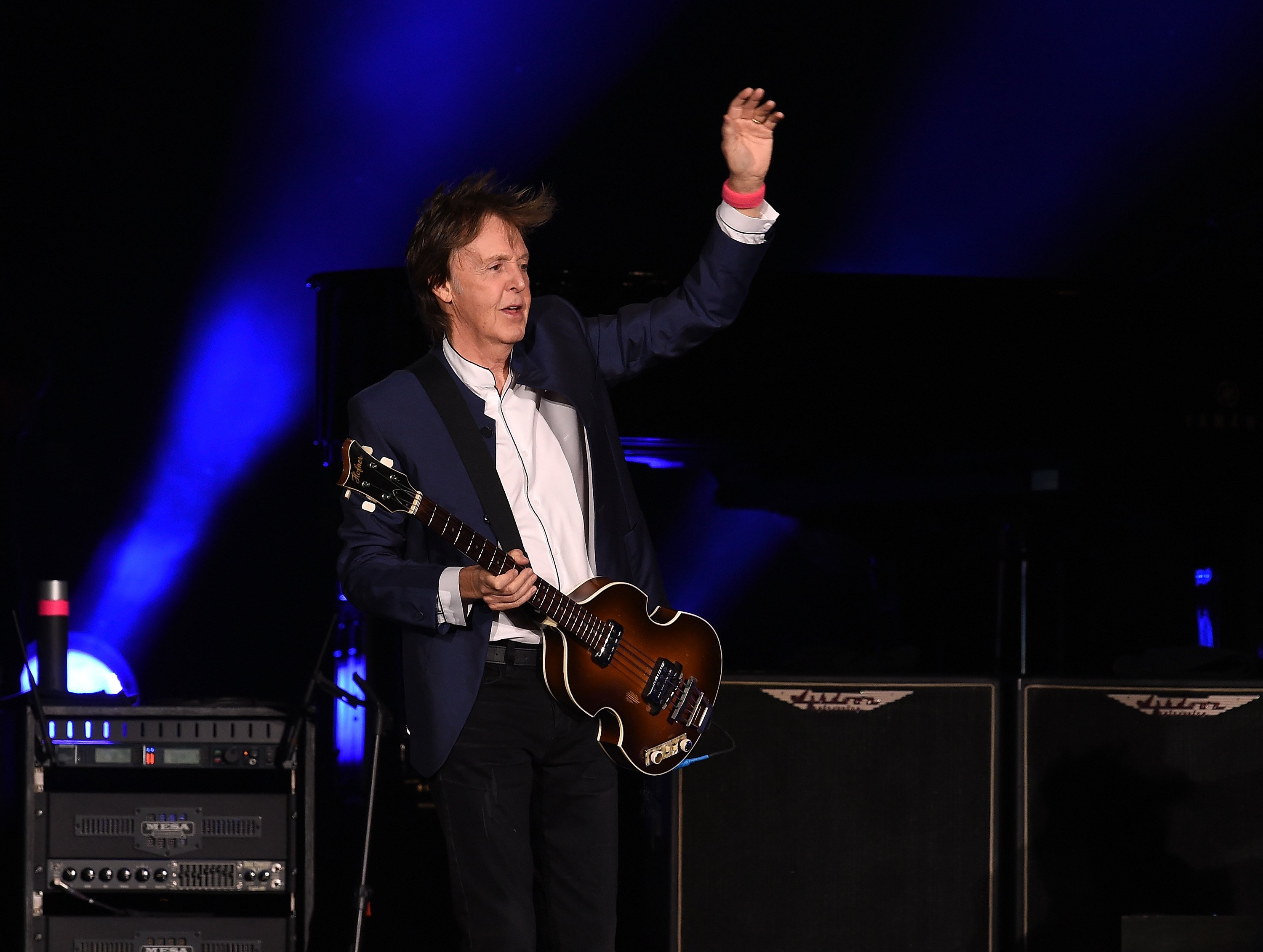 Paul McCartney performs during Desert Trip at the Empire Polo Field in Indio, California