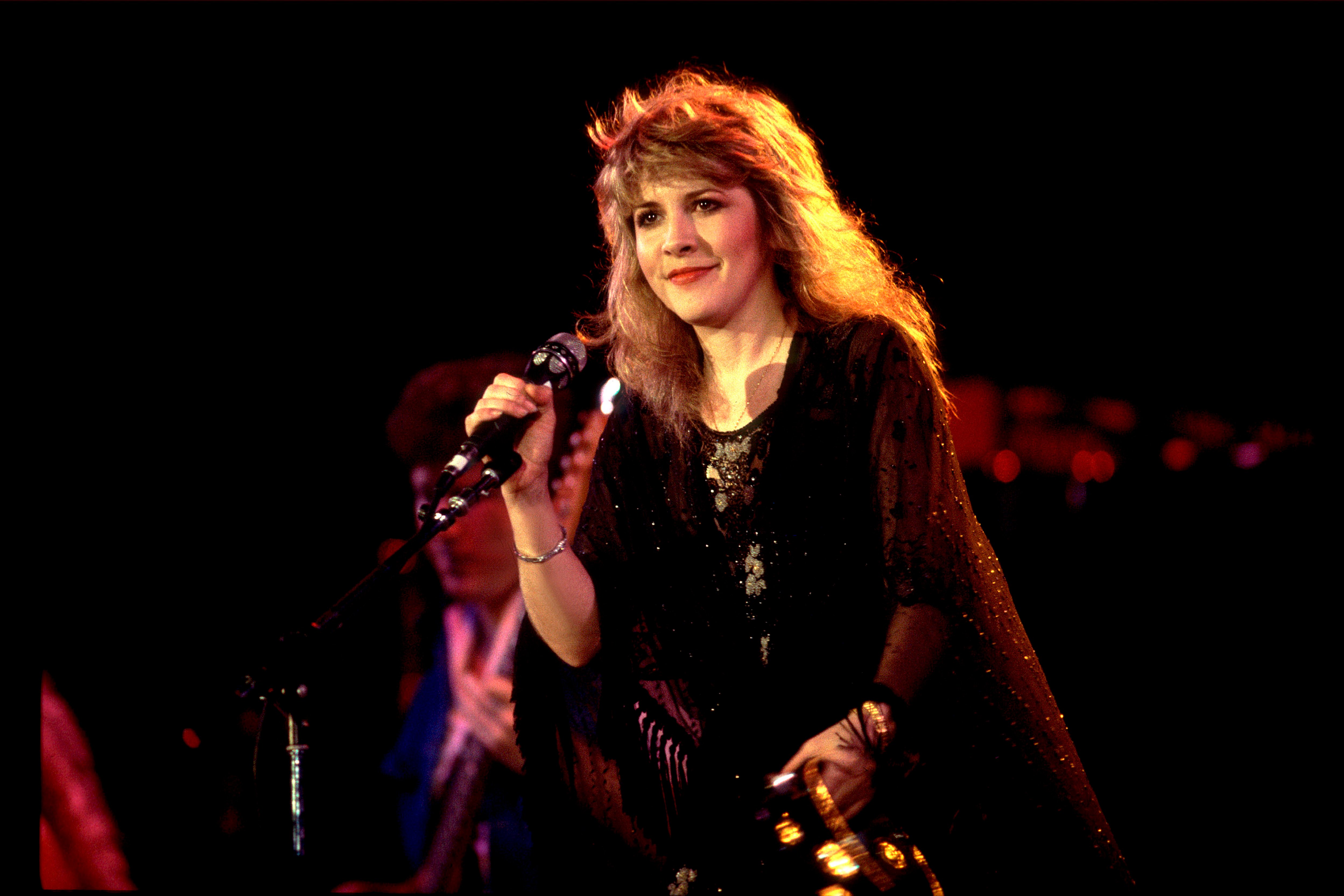 Fleetwood Mac's Stevie Nicks performs during the US Festival in May 1983