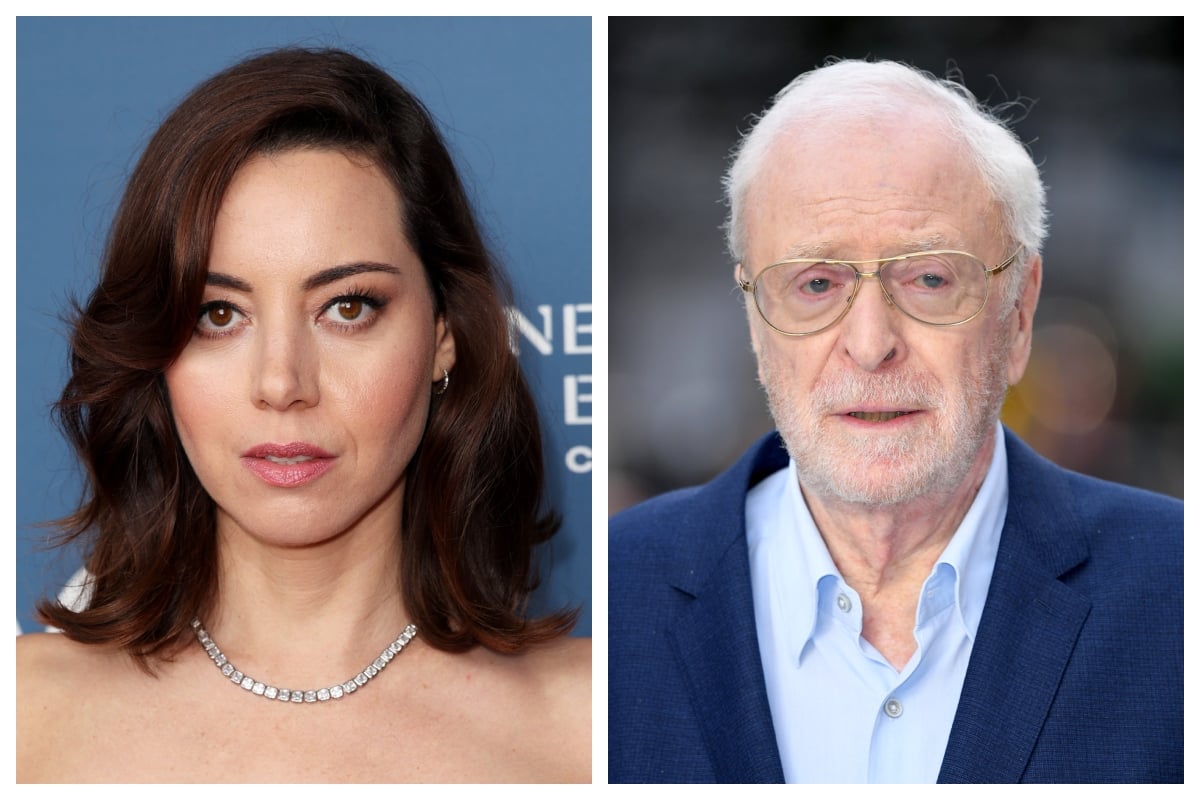 aubrey plaza michael caine