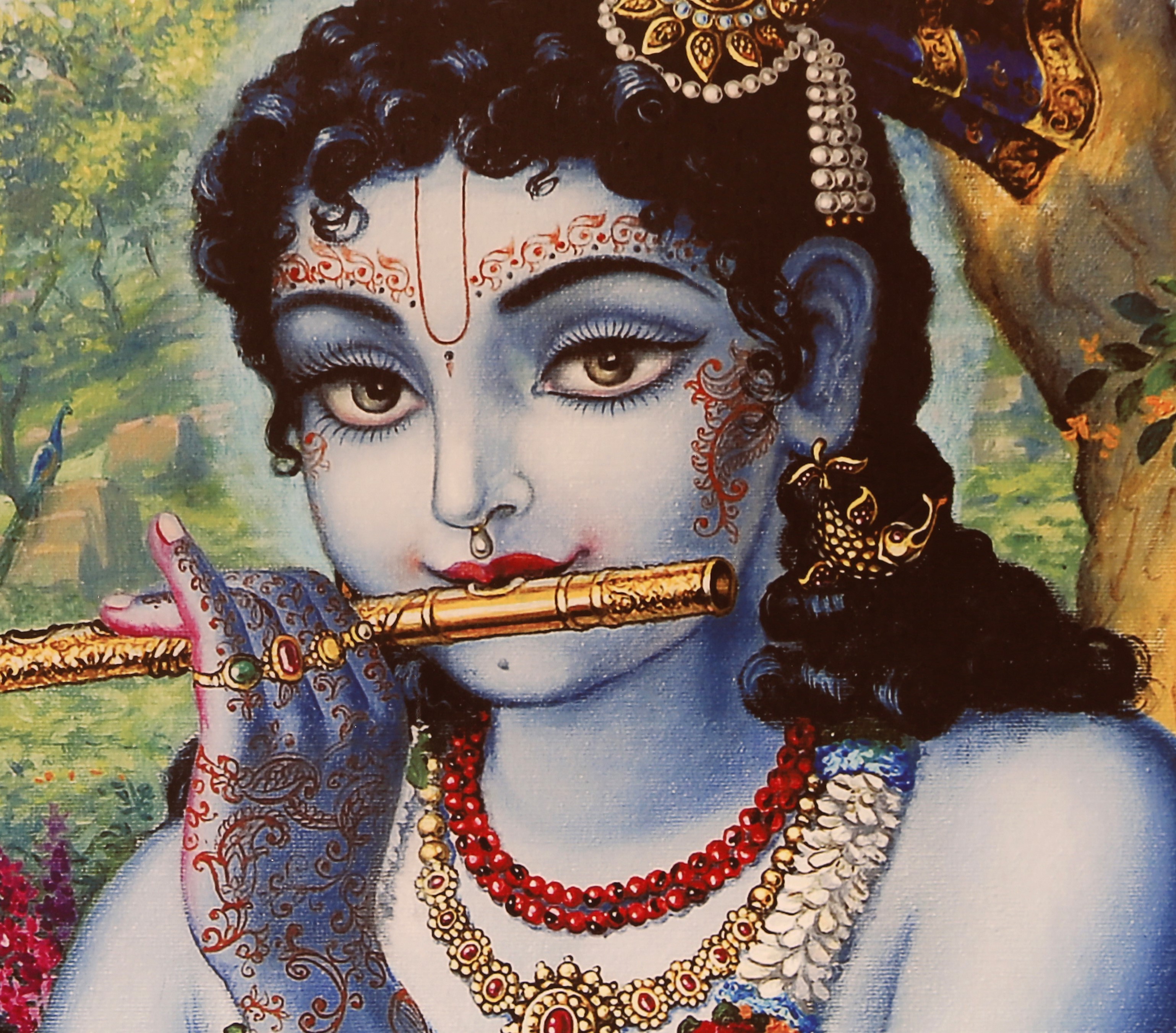 Krishna with a flute