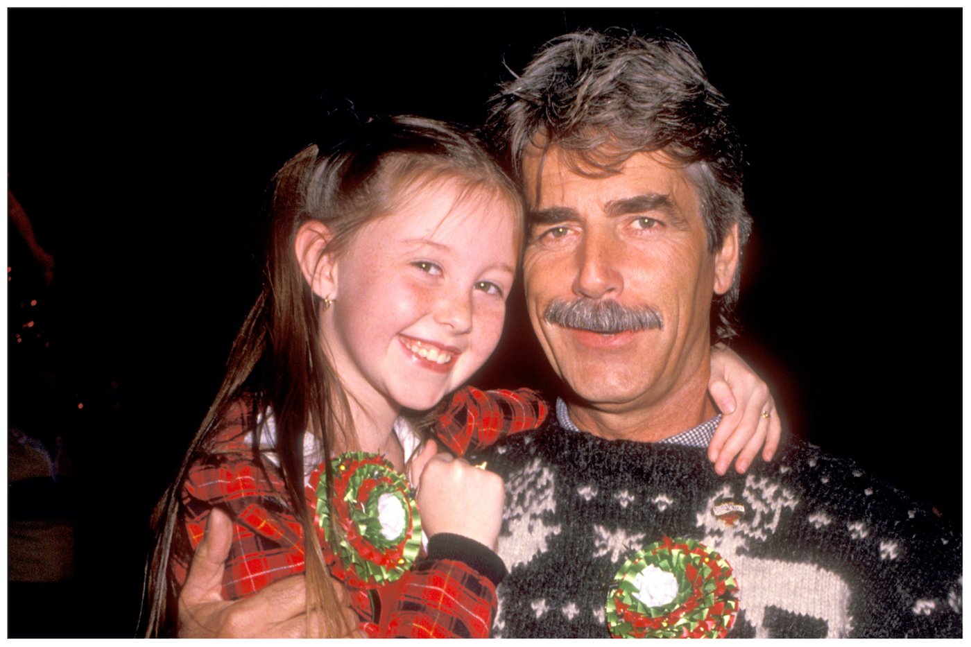 Rebecca Harrell Tickell and Sam Elliott from 'Prancer' at the 56th Annual Hollywood Christmas Parade