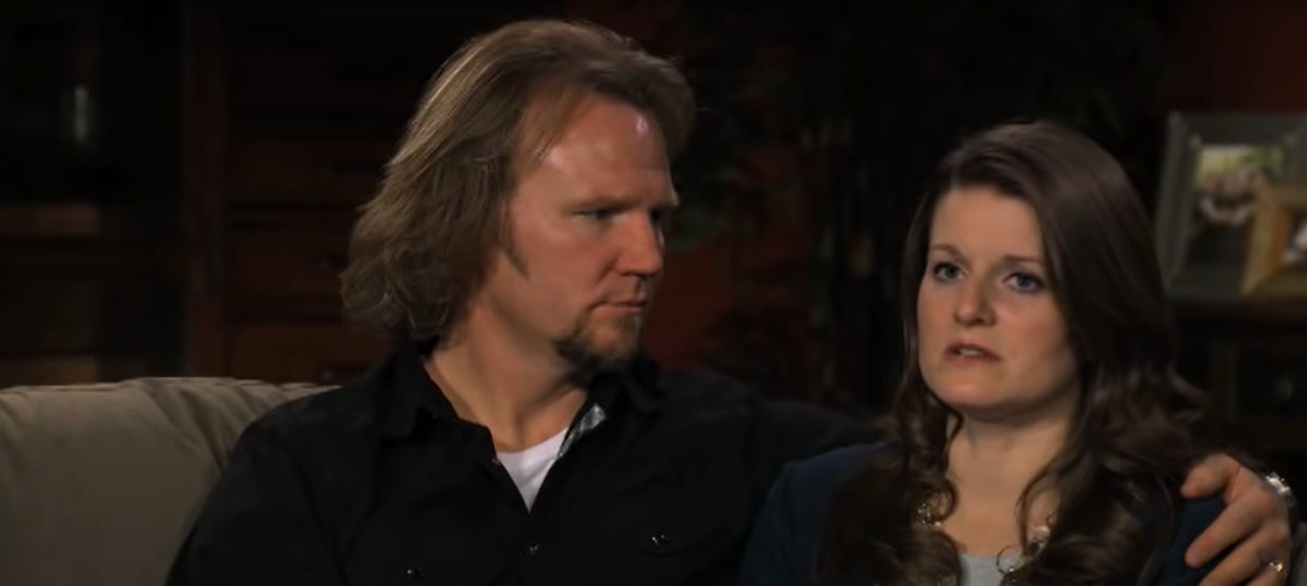 Kody Brown and Robyn Brown in a confessional interivew on 'Sister Wives'