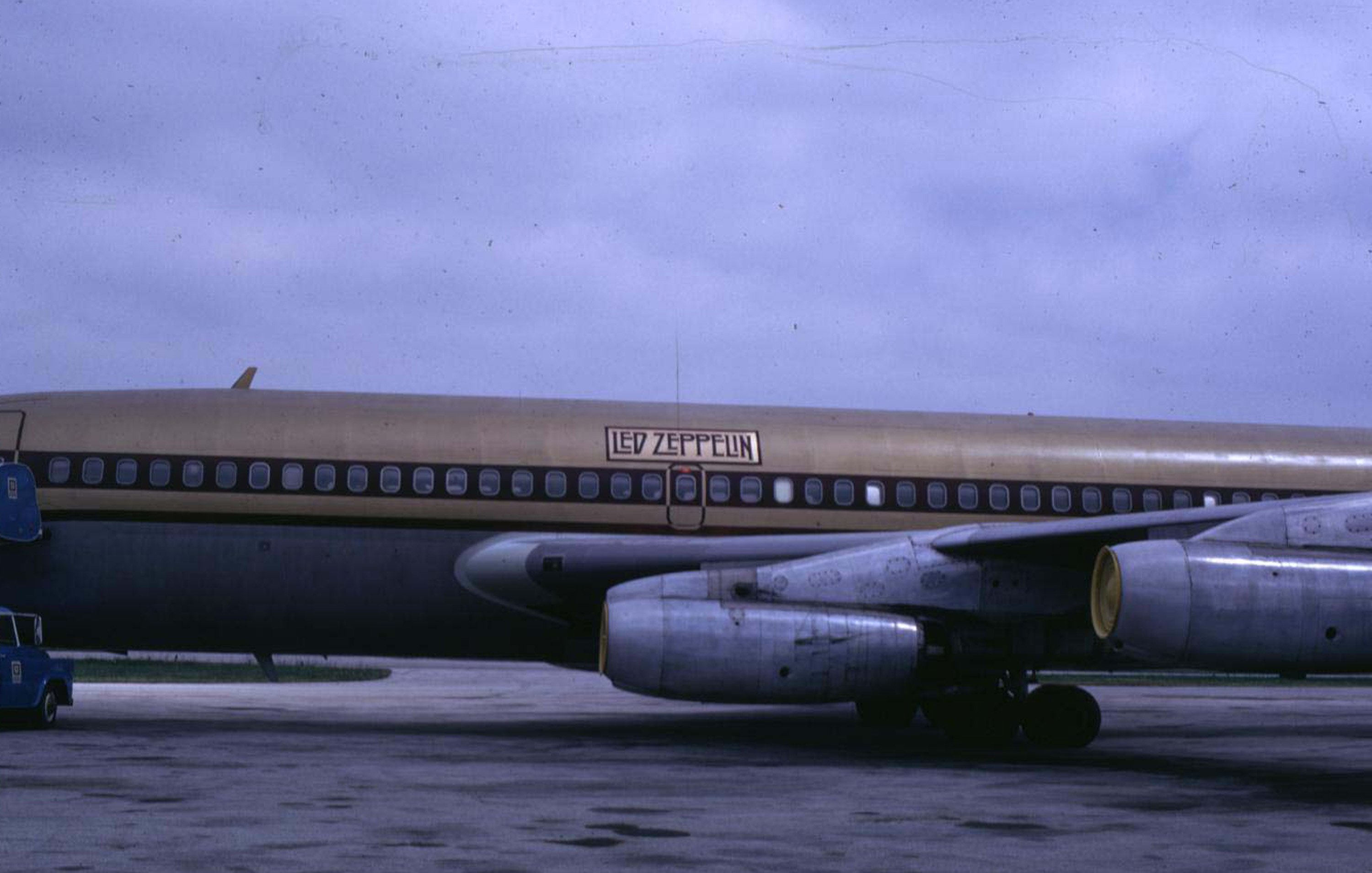 The Starship jet with Led Zeppelin written on the side.