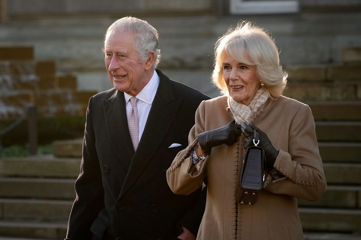 King Charles III and Camilla Parker Bowles leave Bolton Town Hall together