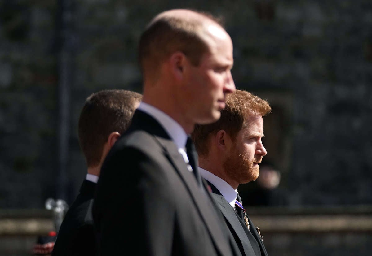 Prince William, who said a vow about Princess Diana per 'Spare', walks with Prince Harry at Prince Philip's funeral