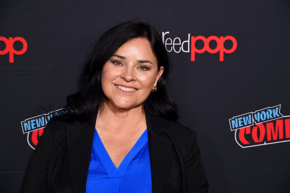 Outlander author Diana Gabaldon speaks onstage during a panel for STARZ "Outlander" at NYCC 2019 on October 05, 2019 at Hulu Theater at Madison Square Garden in New York City