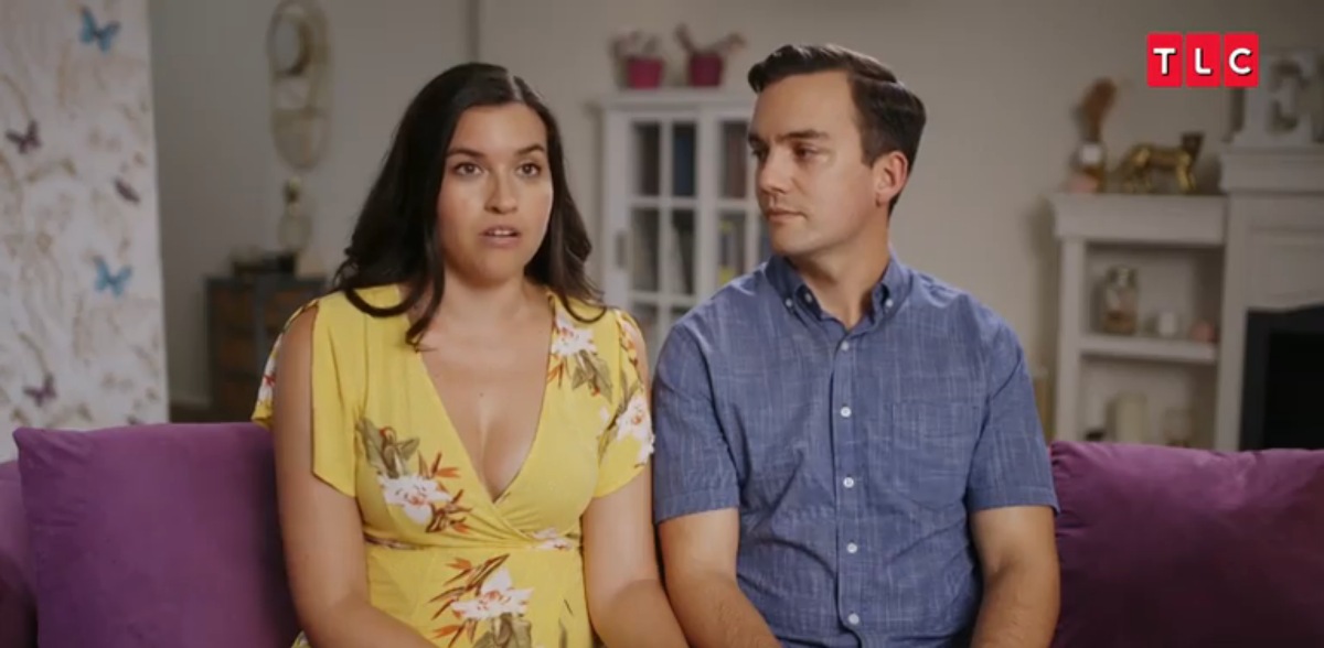 Elisa and Mike in a confessional for 'Seeking Brother Husband' Season 1 on TLC.