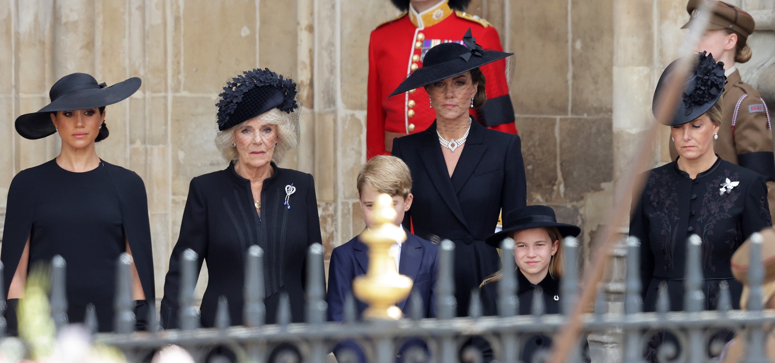 Tensions were high between Meghan Markle, and other royals like Camilla Parker Bowles, Kate Middleton, and Sophie before and during Queen Elizabeth II's state funeral