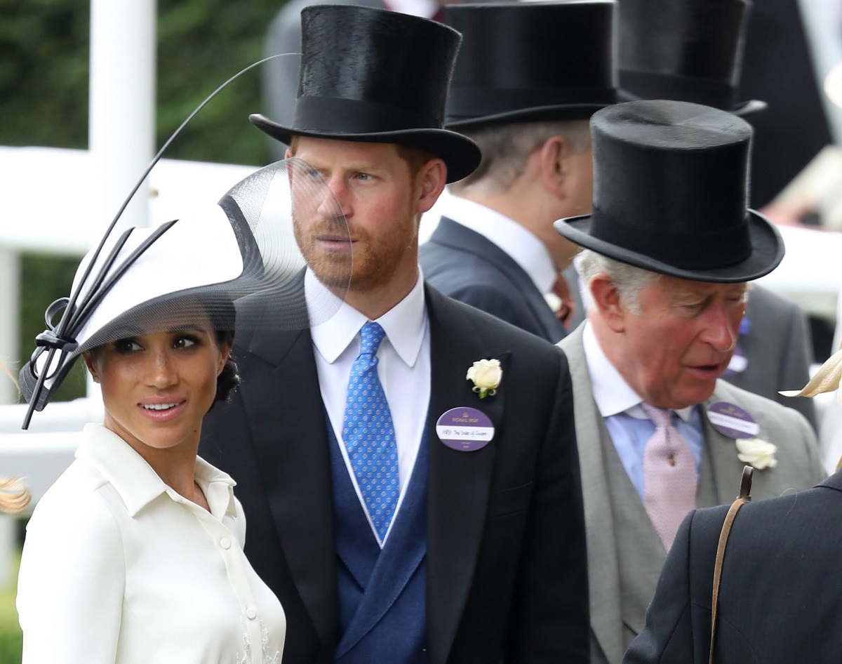 Meghan Markle, Prince, Harry, and now-King Charles III attend Royal Ascot Day 1