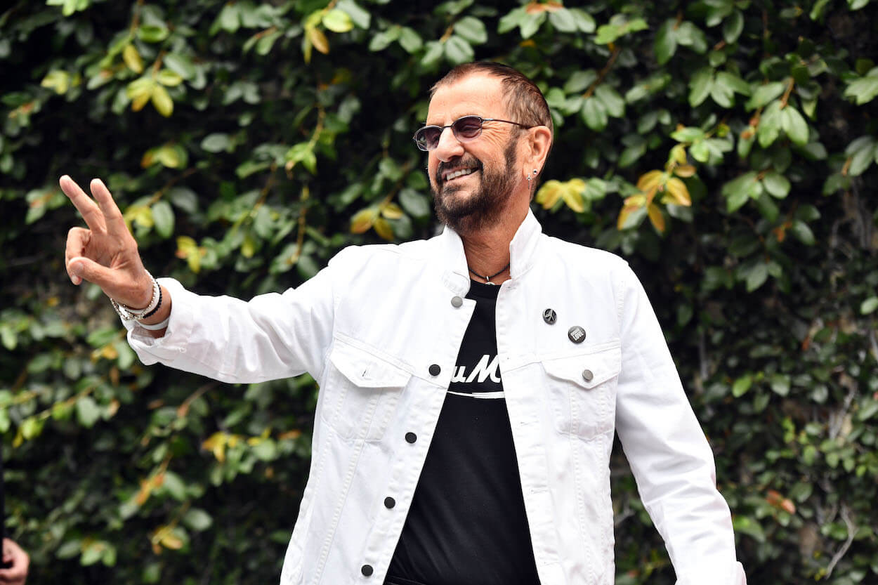 Ringo Starr celebrates his 79th birthday at Capitol Records in Los Angeles in 2019.