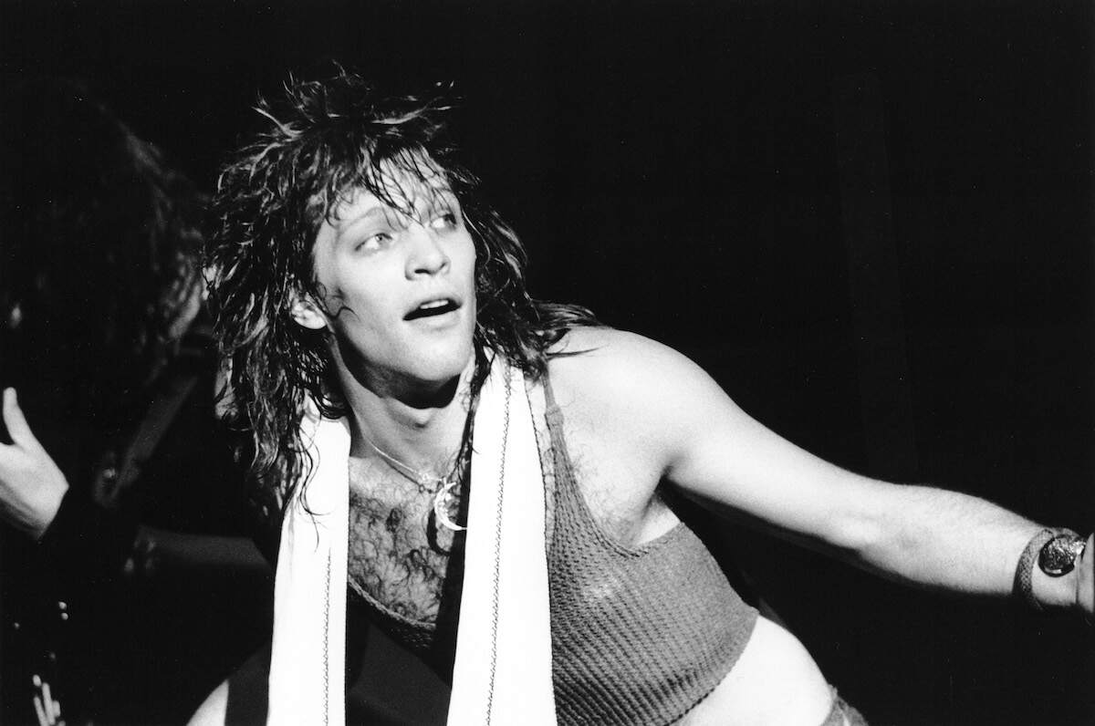 Jon Bon Jovi rocks out in 1985